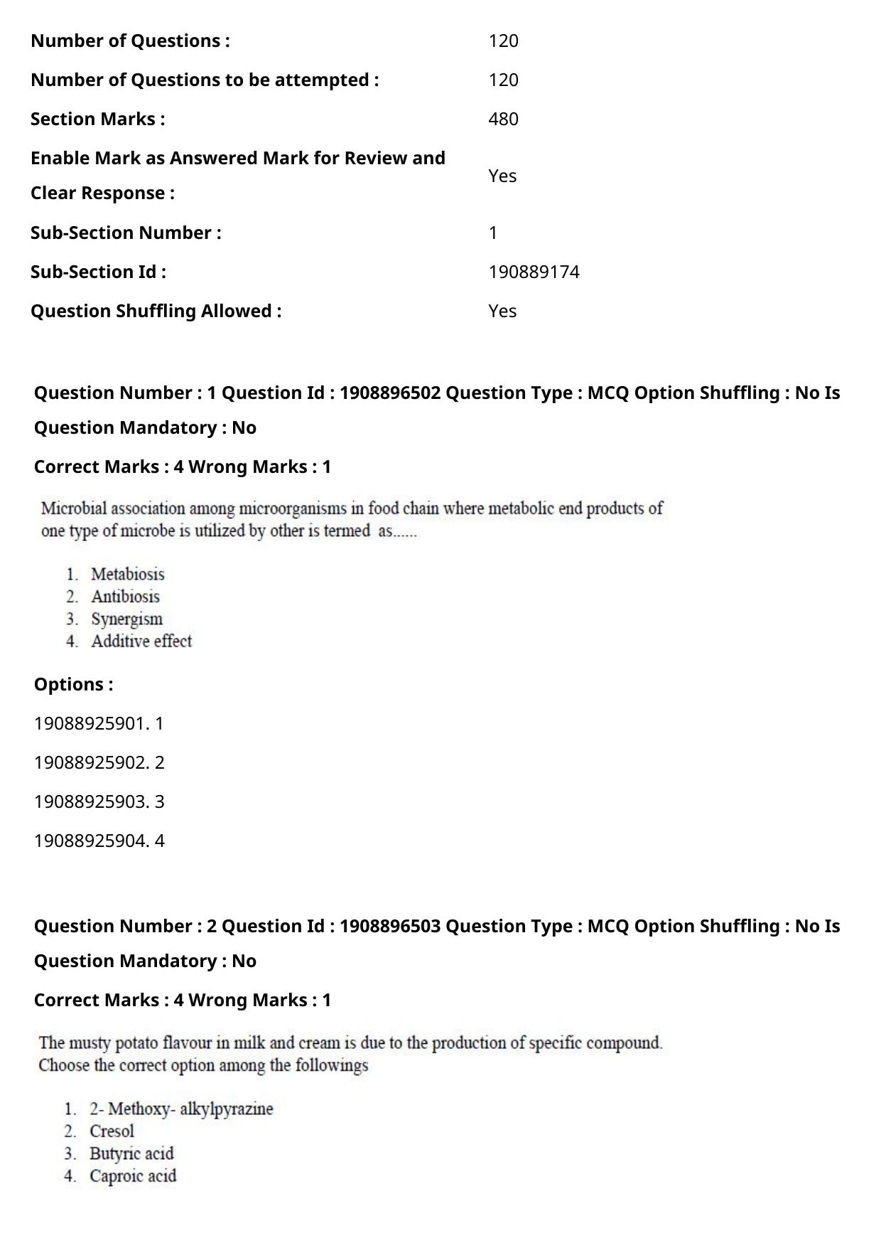 ICAR AIEEA PG 2021 DAIRY SCIENCE Question Paper - Page 2