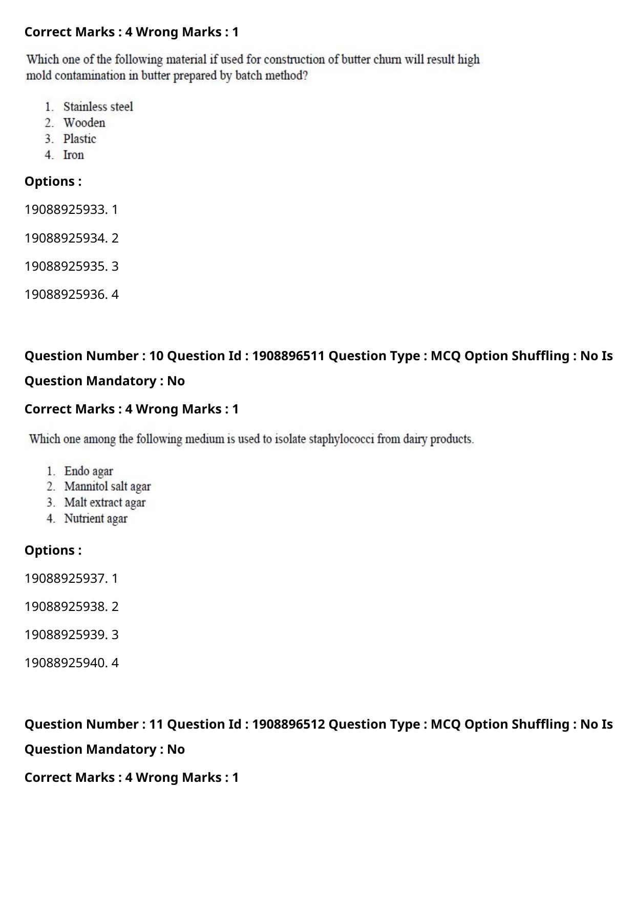 ICAR AIEEA PG 2021 DAIRY SCIENCE Question Paper - Page 6