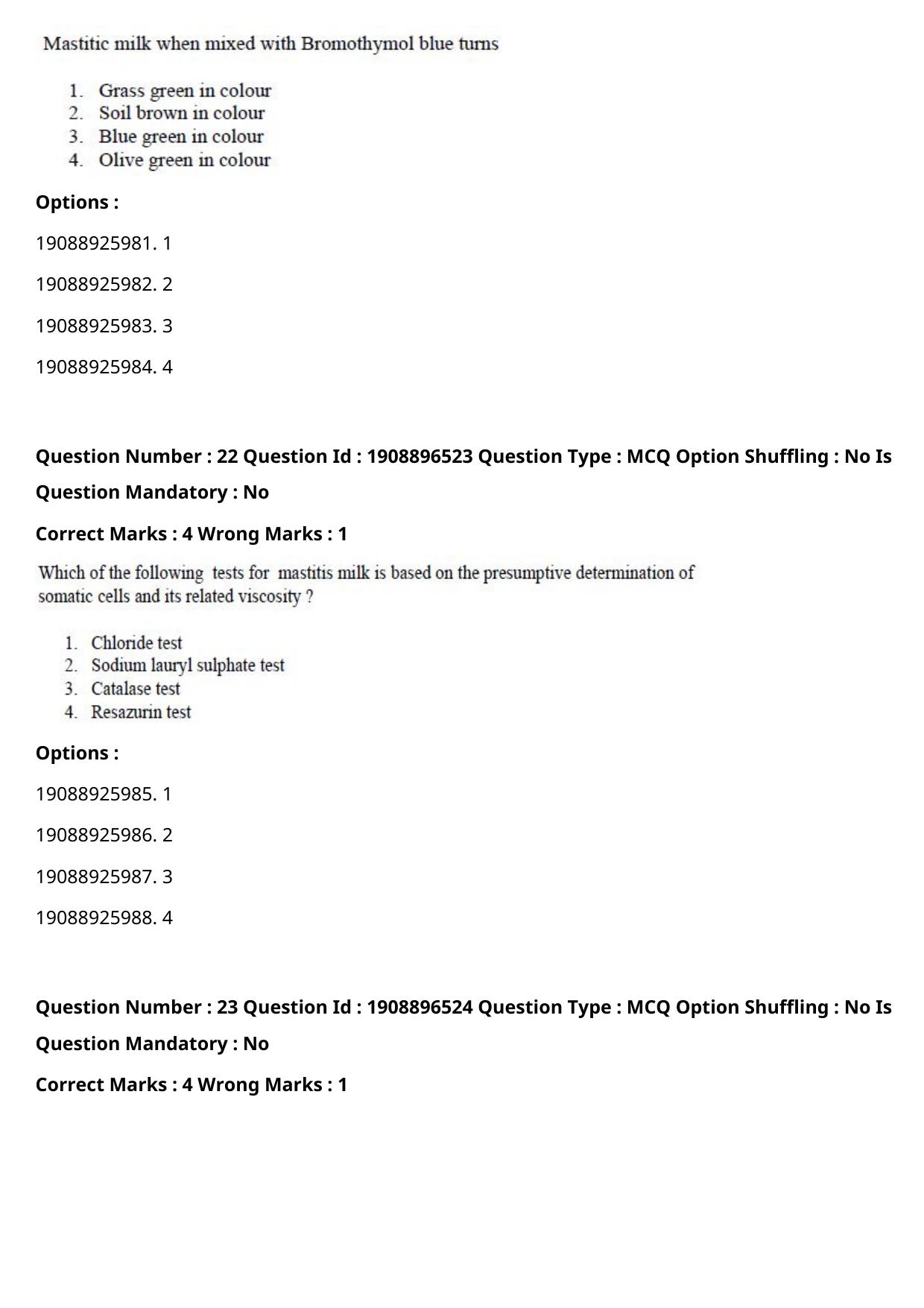 ICAR AIEEA PG 2021 DAIRY SCIENCE Question Paper - Page 12