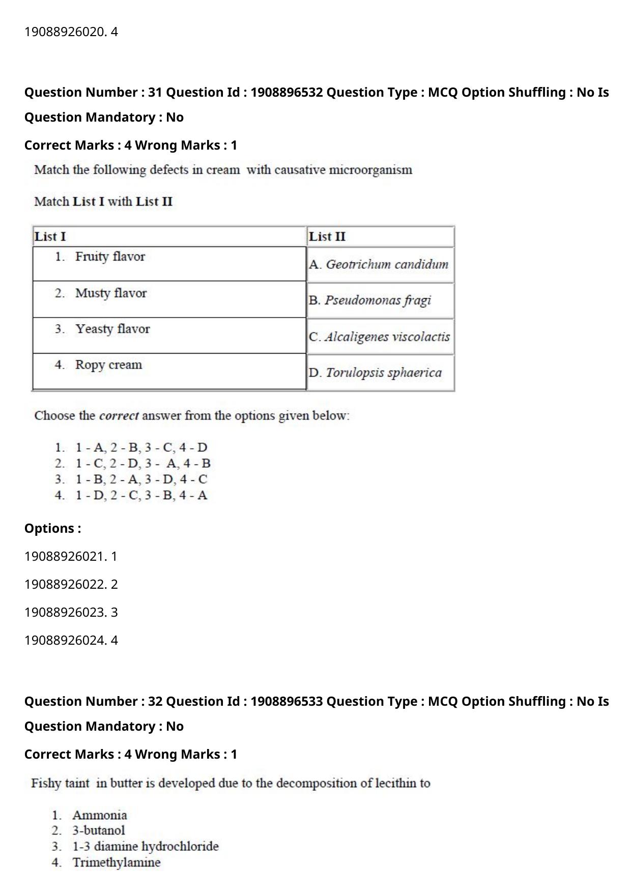 ICAR AIEEA PG 2021 DAIRY SCIENCE Question Paper - Page 17