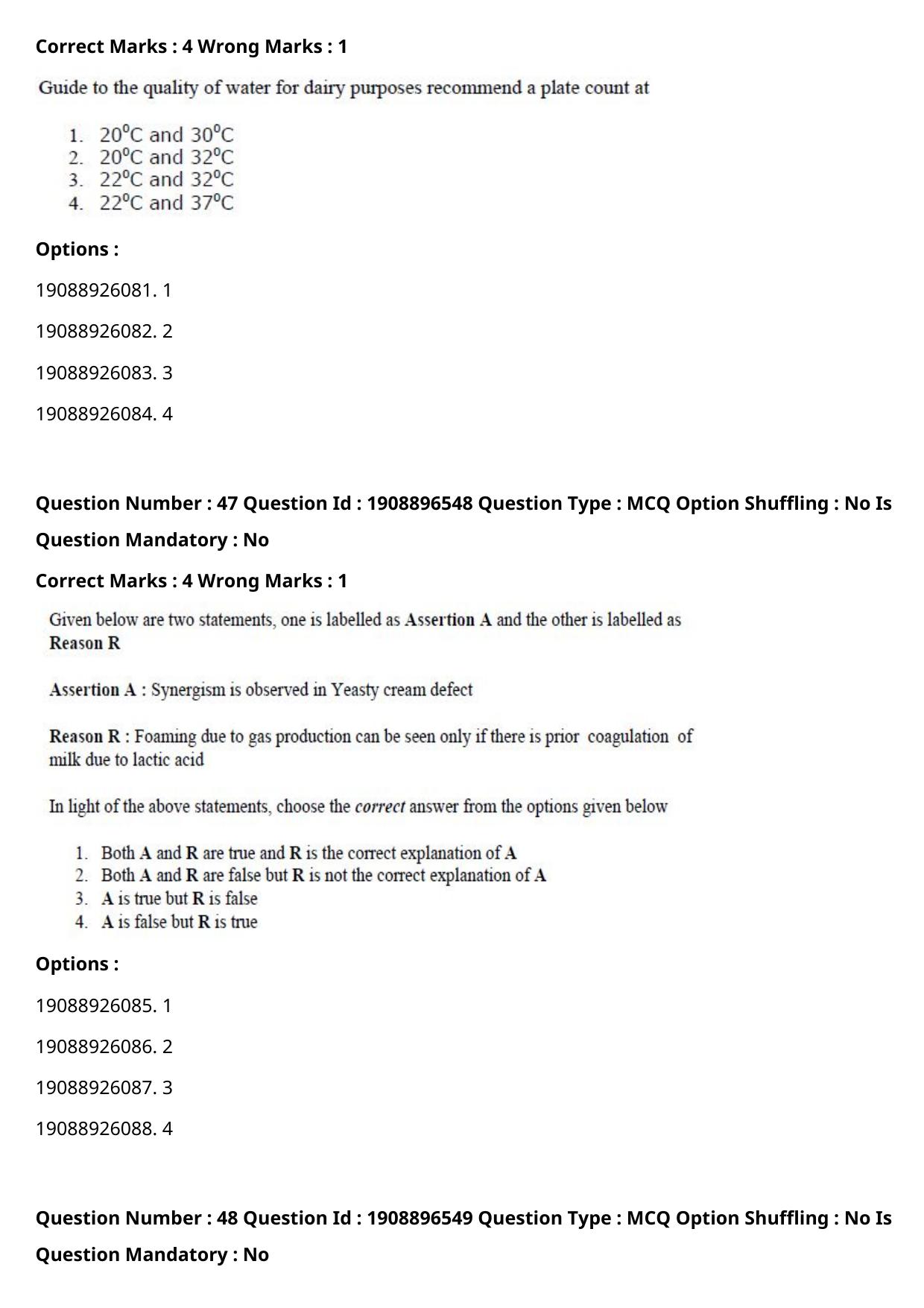 ICAR AIEEA PG 2021 DAIRY SCIENCE Question Paper - Page 24