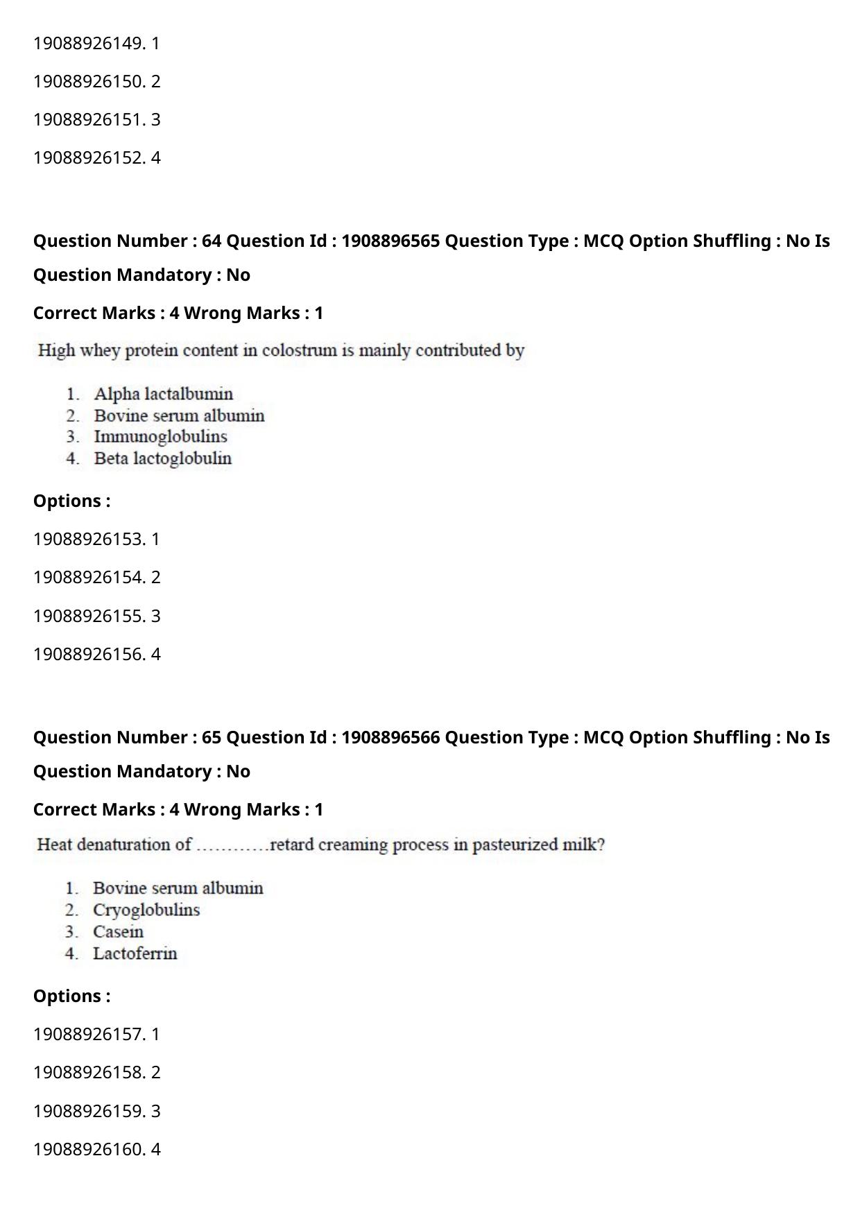 ICAR AIEEA PG 2021 DAIRY SCIENCE Question Paper - Page 32