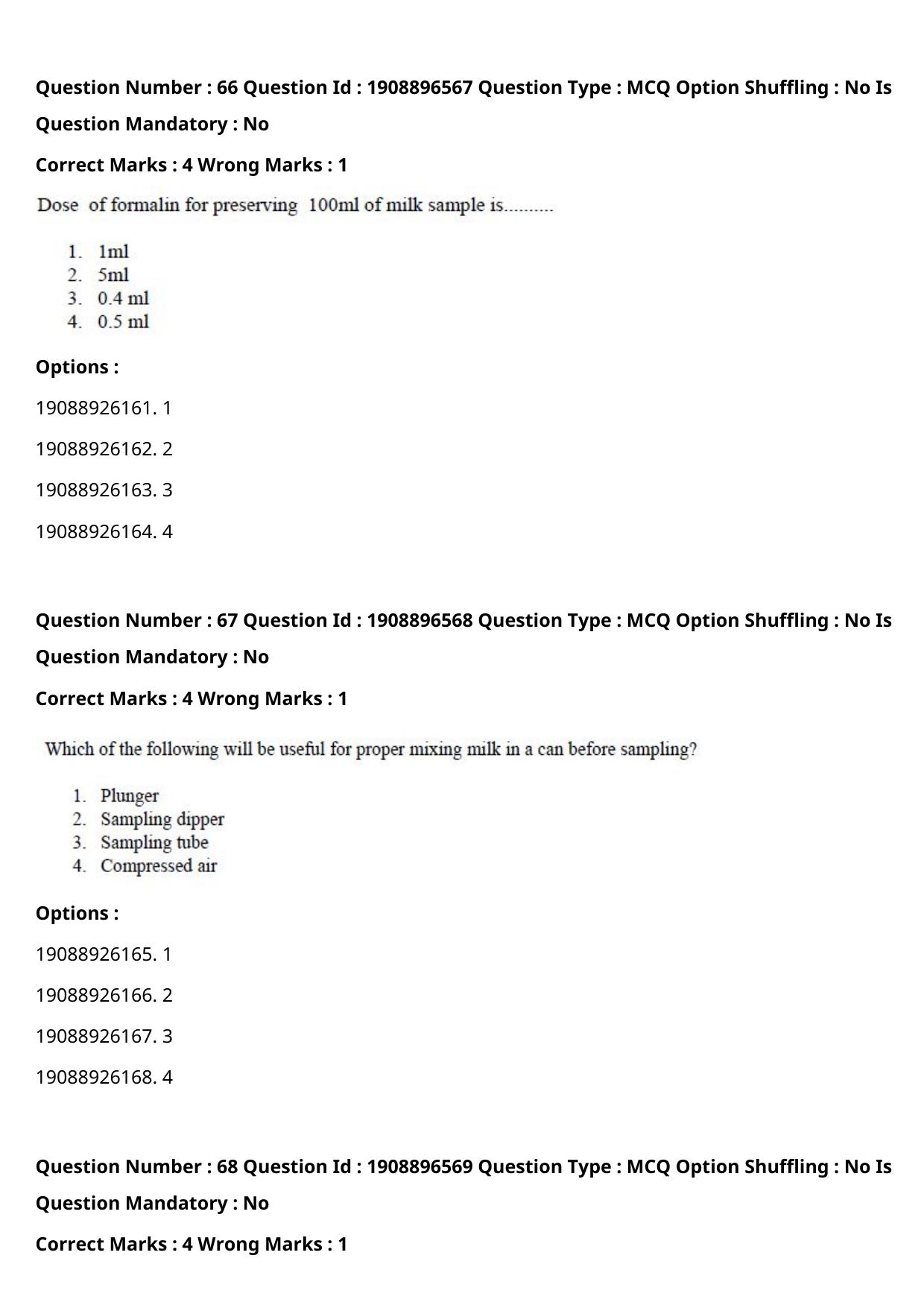 ICAR AIEEA PG 2021 DAIRY SCIENCE Question Paper - Page 33