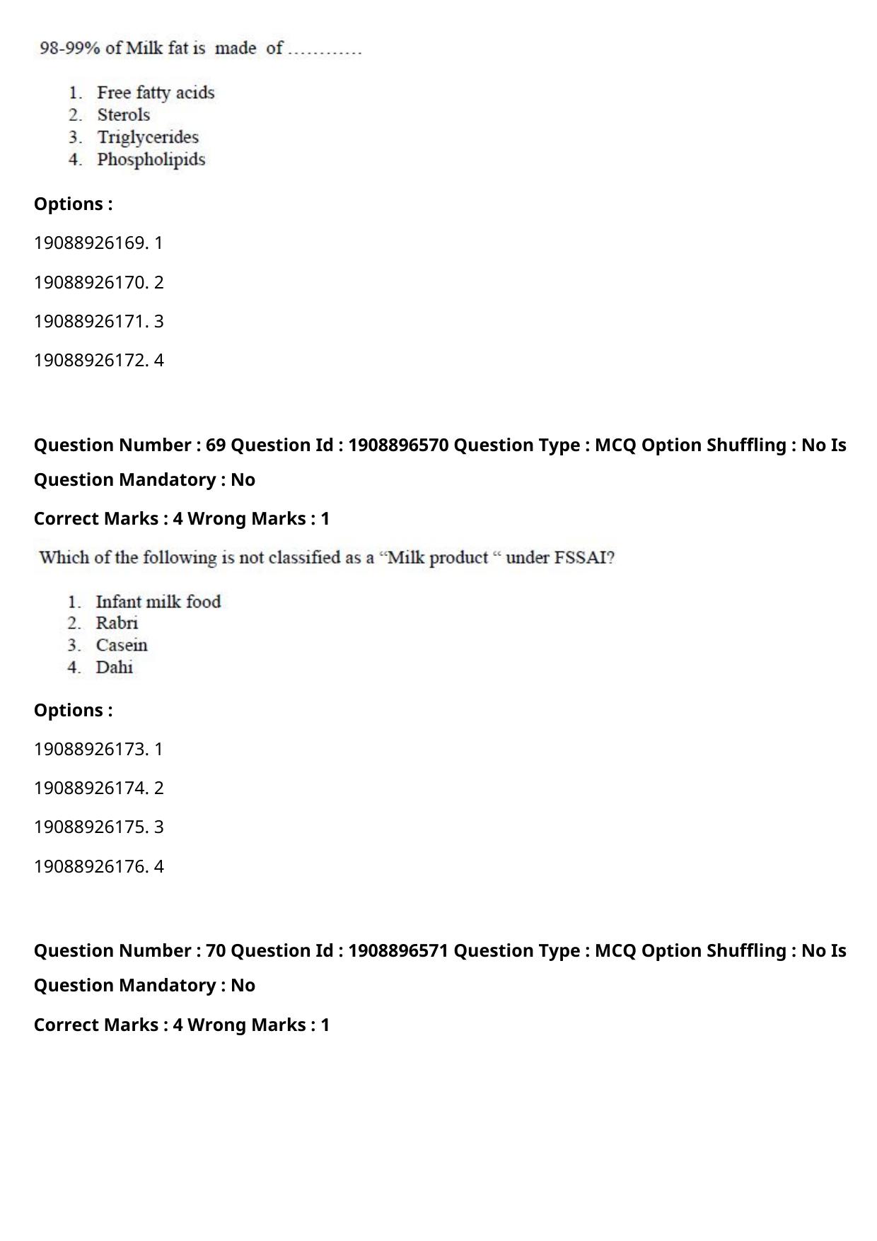 ICAR AIEEA PG 2021 DAIRY SCIENCE Question Paper - Page 34