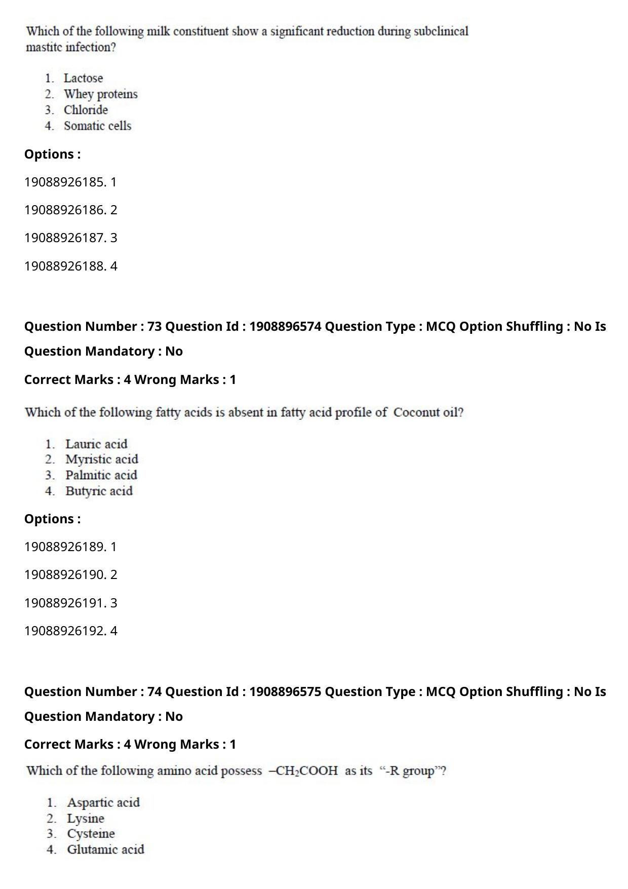 ICAR AIEEA PG 2021 DAIRY SCIENCE Question Paper - Page 36