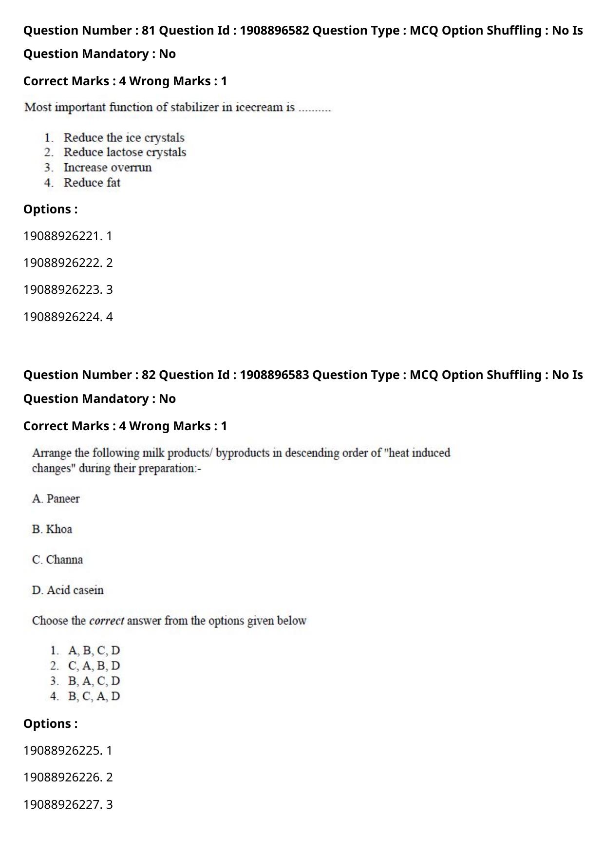 ICAR AIEEA PG 2021 DAIRY SCIENCE Question Paper - Page 40