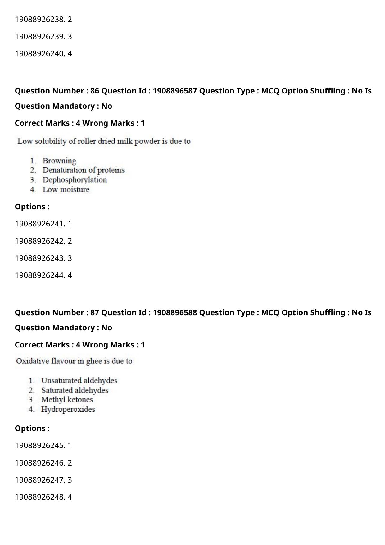 ICAR AIEEA PG 2021 DAIRY SCIENCE Question Paper - Page 43