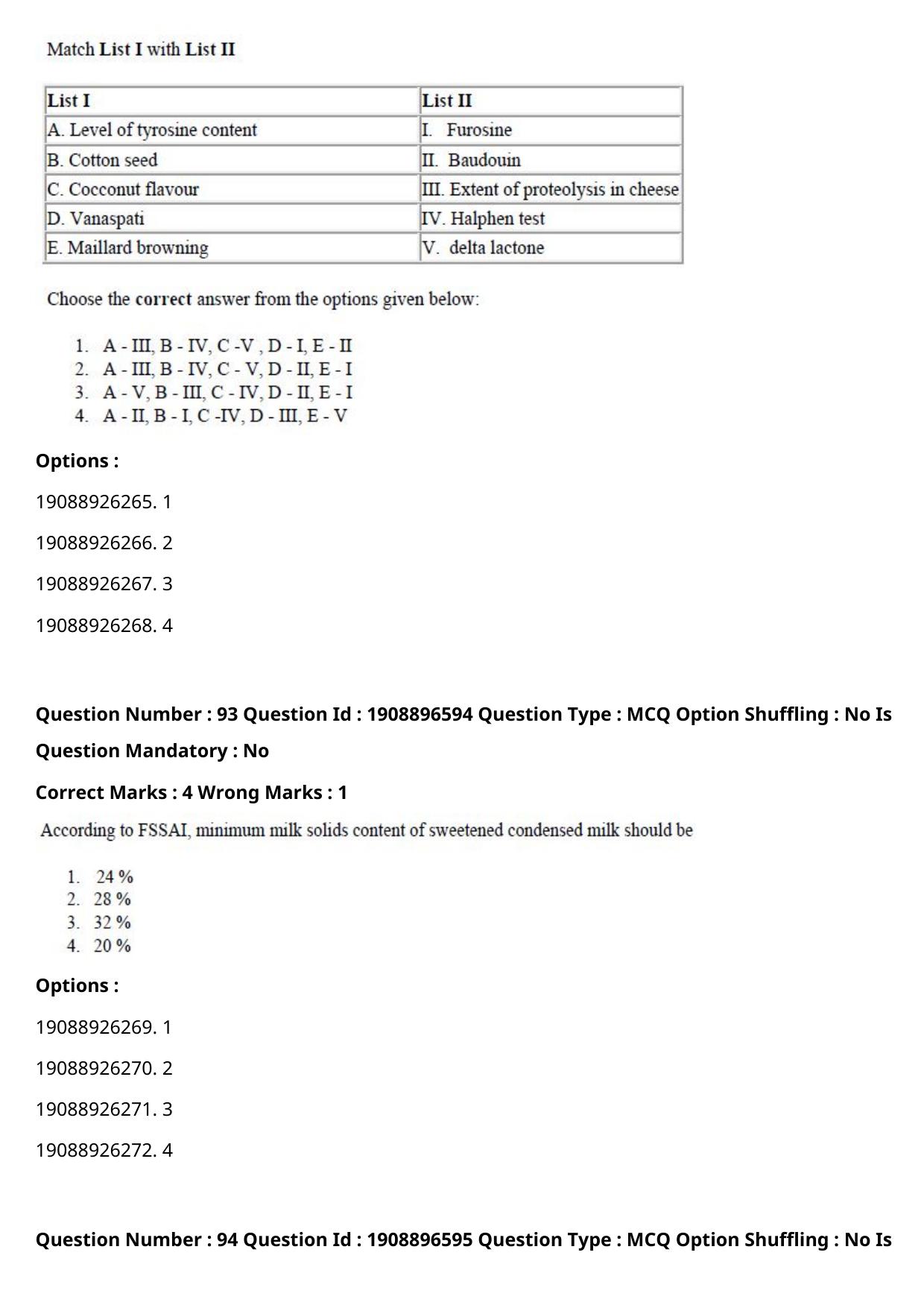 ICAR AIEEA PG 2021 DAIRY SCIENCE Question Paper - Page 46