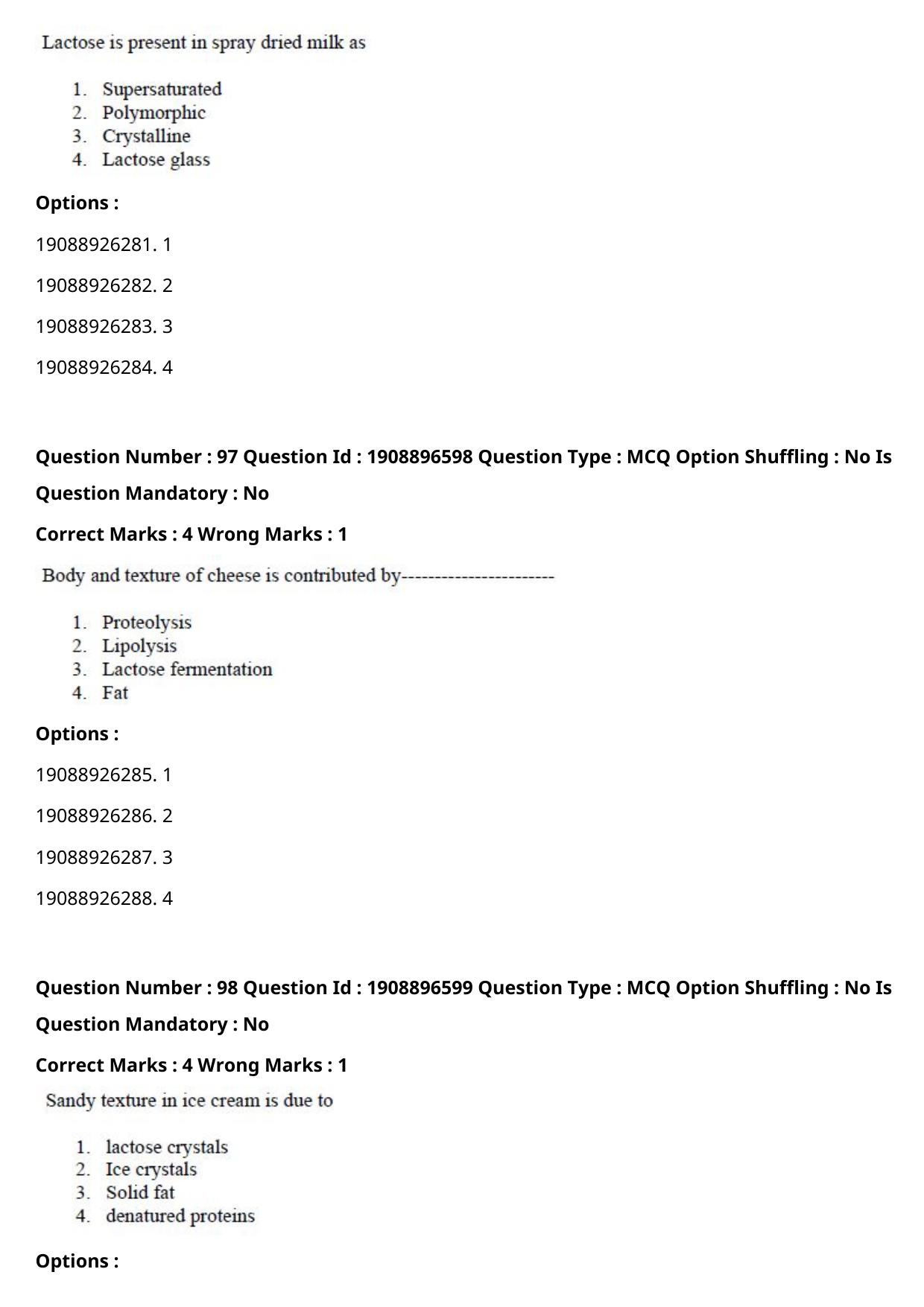 ICAR AIEEA PG 2021 DAIRY SCIENCE Question Paper - Page 48