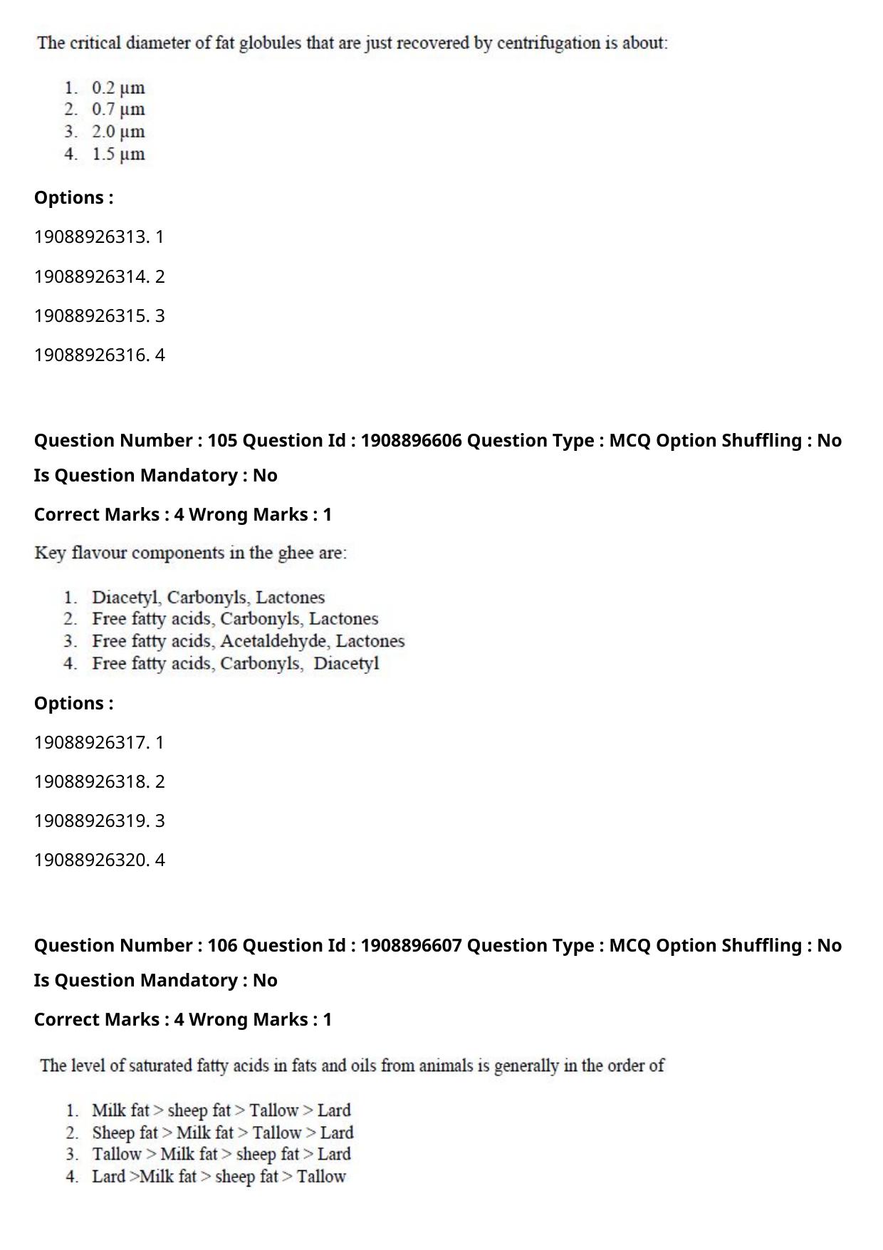 ICAR AIEEA PG 2021 DAIRY SCIENCE Question Paper - Page 52