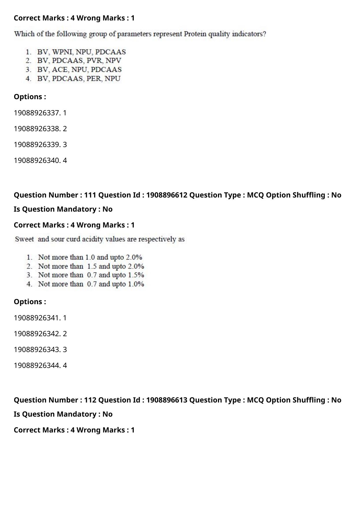 ICAR AIEEA PG 2021 DAIRY SCIENCE Question Paper - Page 55