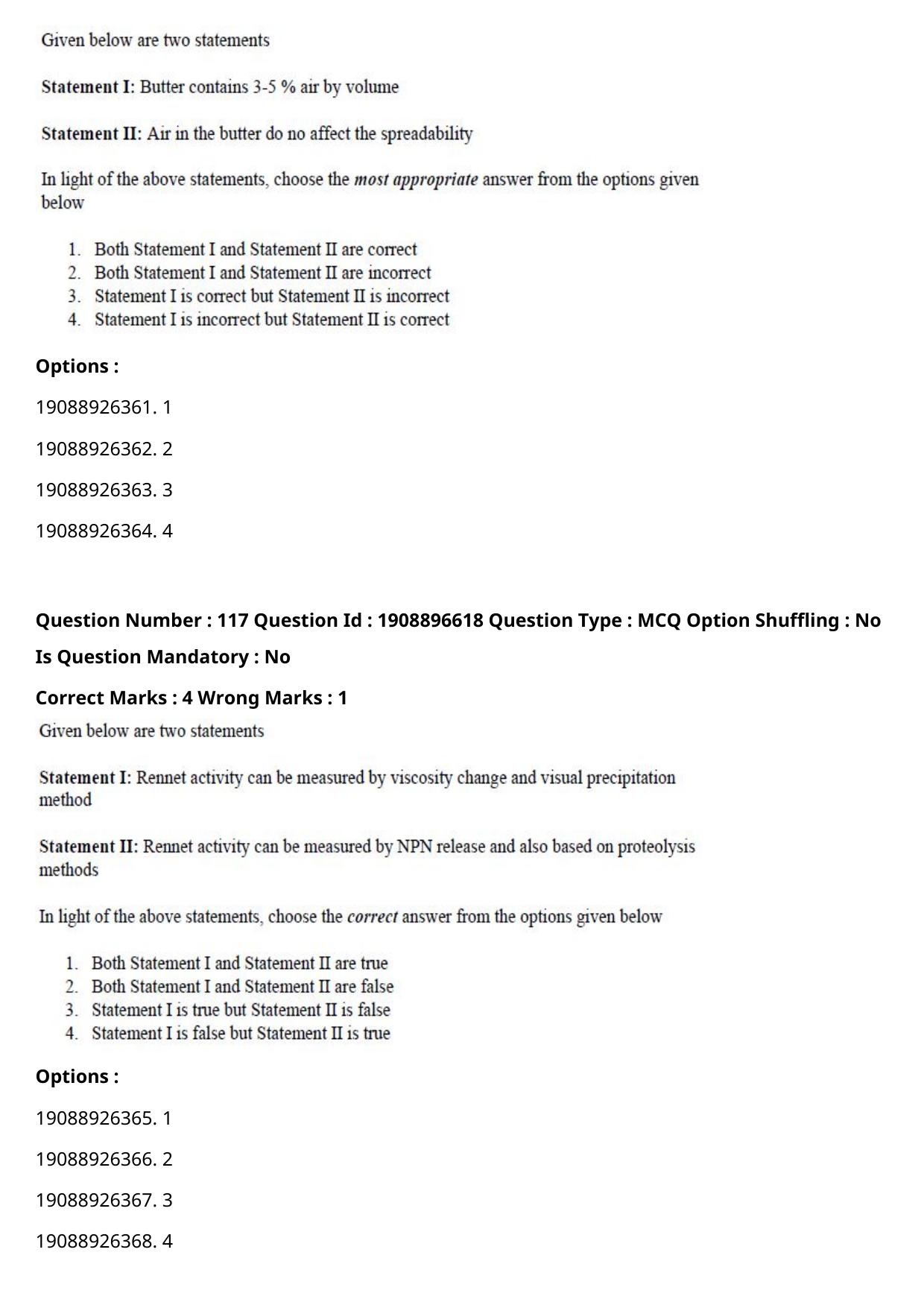 ICAR AIEEA PG 2021 DAIRY SCIENCE Question Paper - Page 58