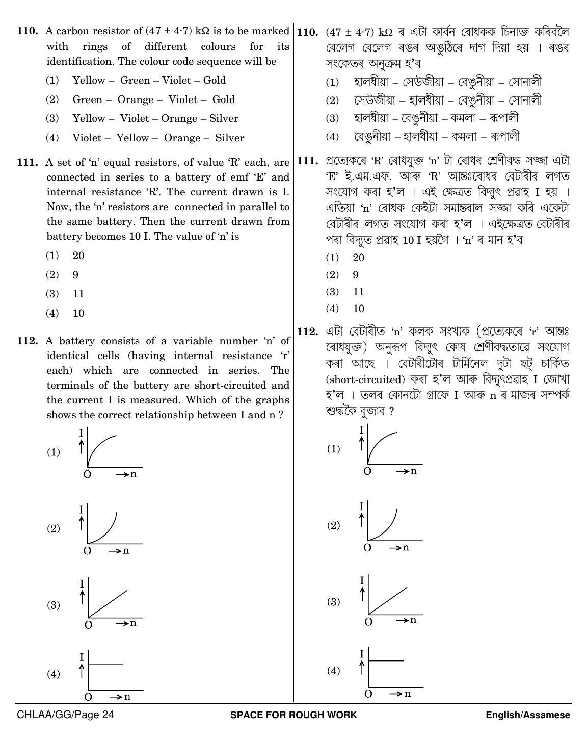 NEET Assamese GG 2018 Question Paper - Page 24
