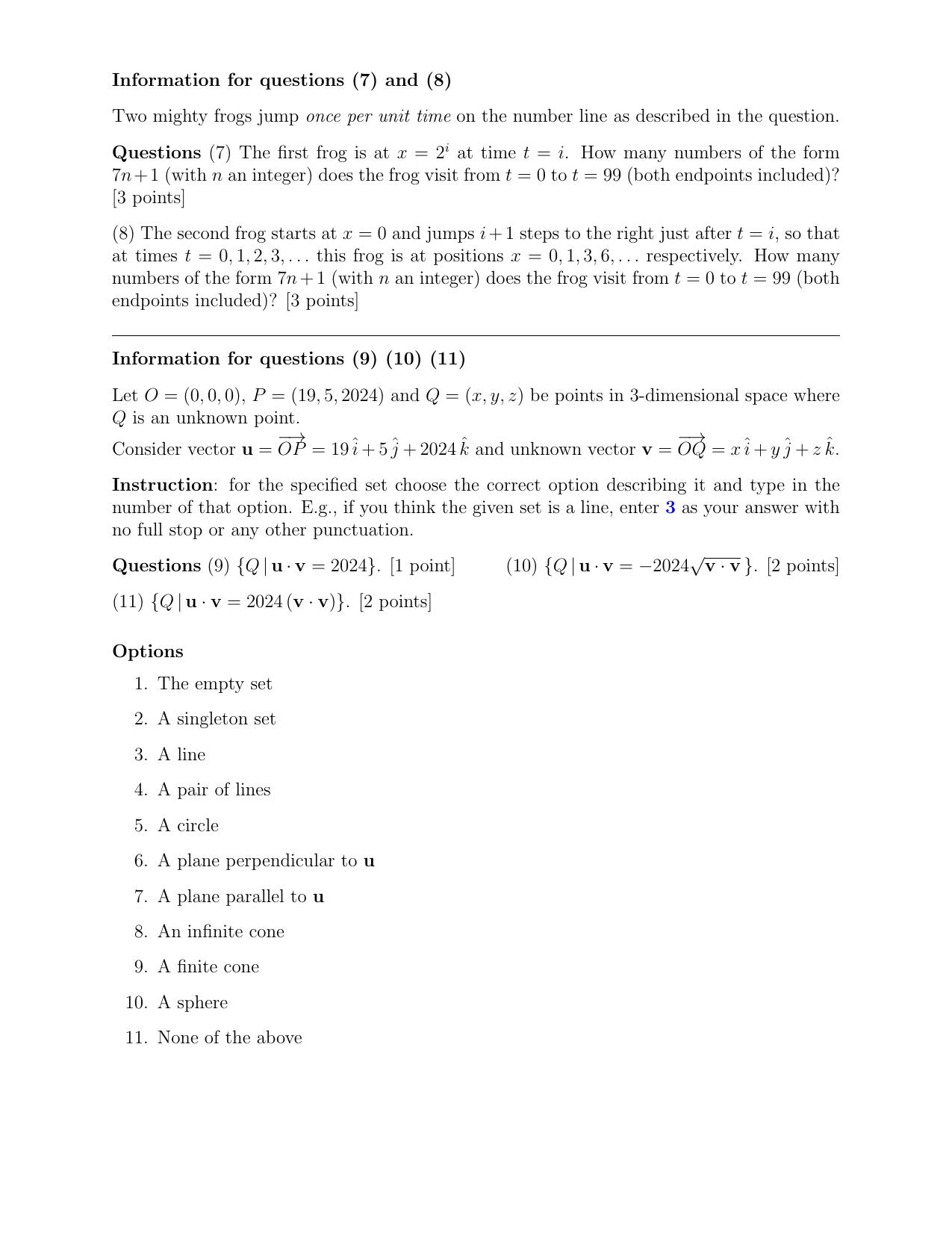 CMI B.Sc (Hons.) Mathematics and Computer Science Question Paper with Solution 2024 - Page 3
