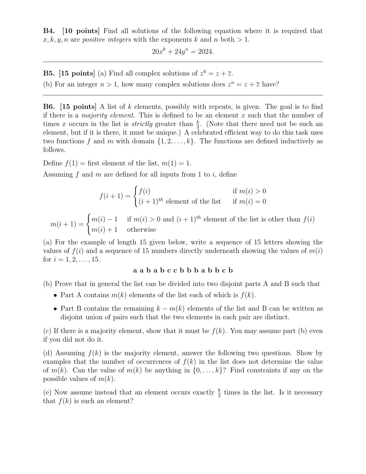 CMI B.Sc (Hons.) Mathematics and Computer Science Question Paper with Solution 2024 - Page 8