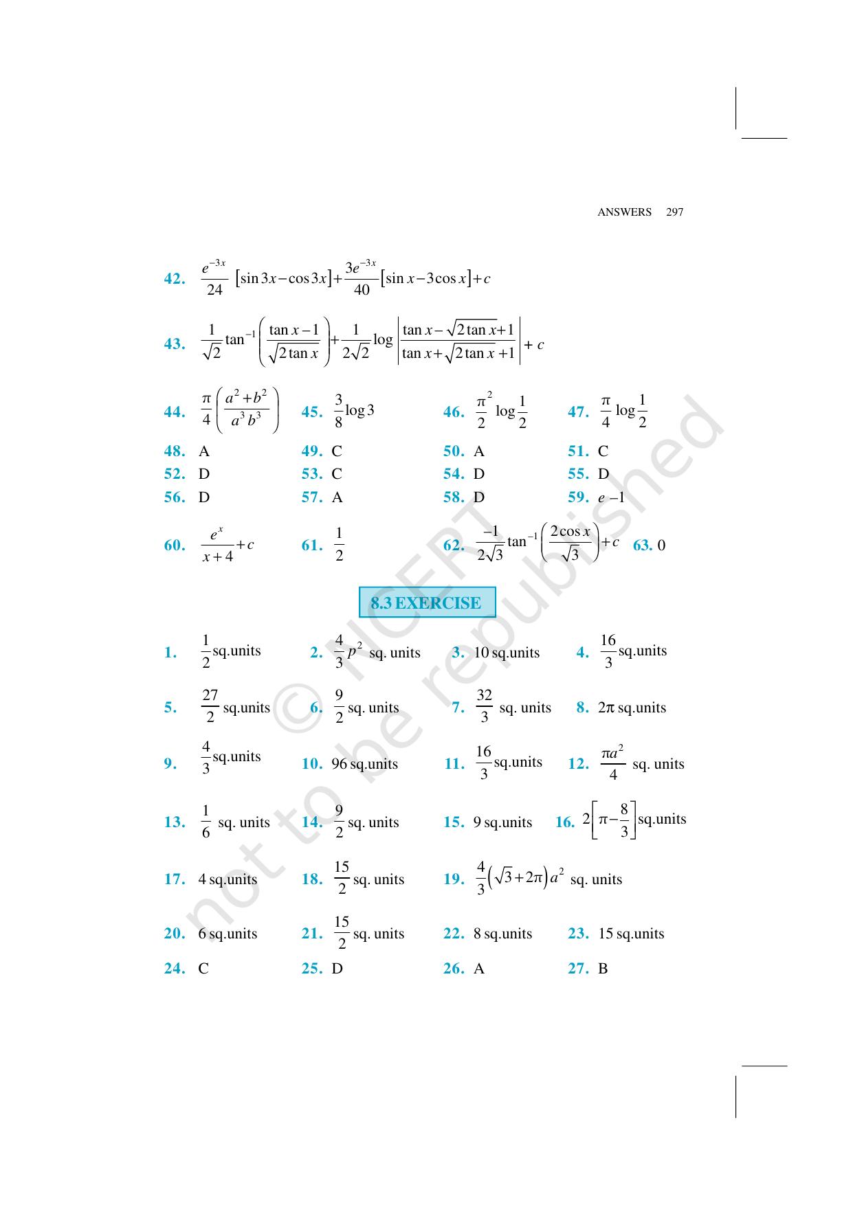 NCERT Exemplar Class 12: Mathematics  - Answers - Page 11