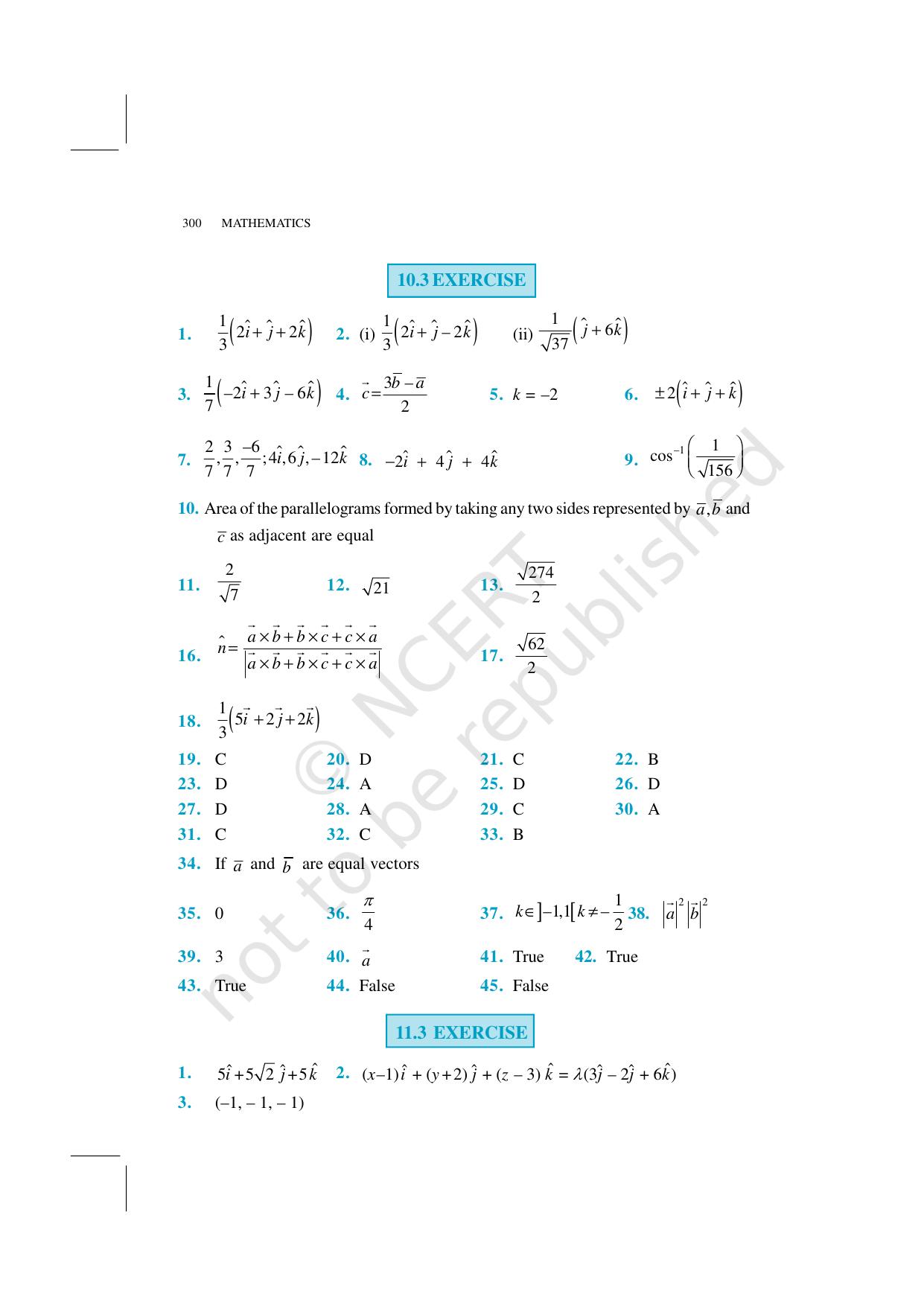NCERT Exemplar Class 12: Mathematics  - Answers - Page 14