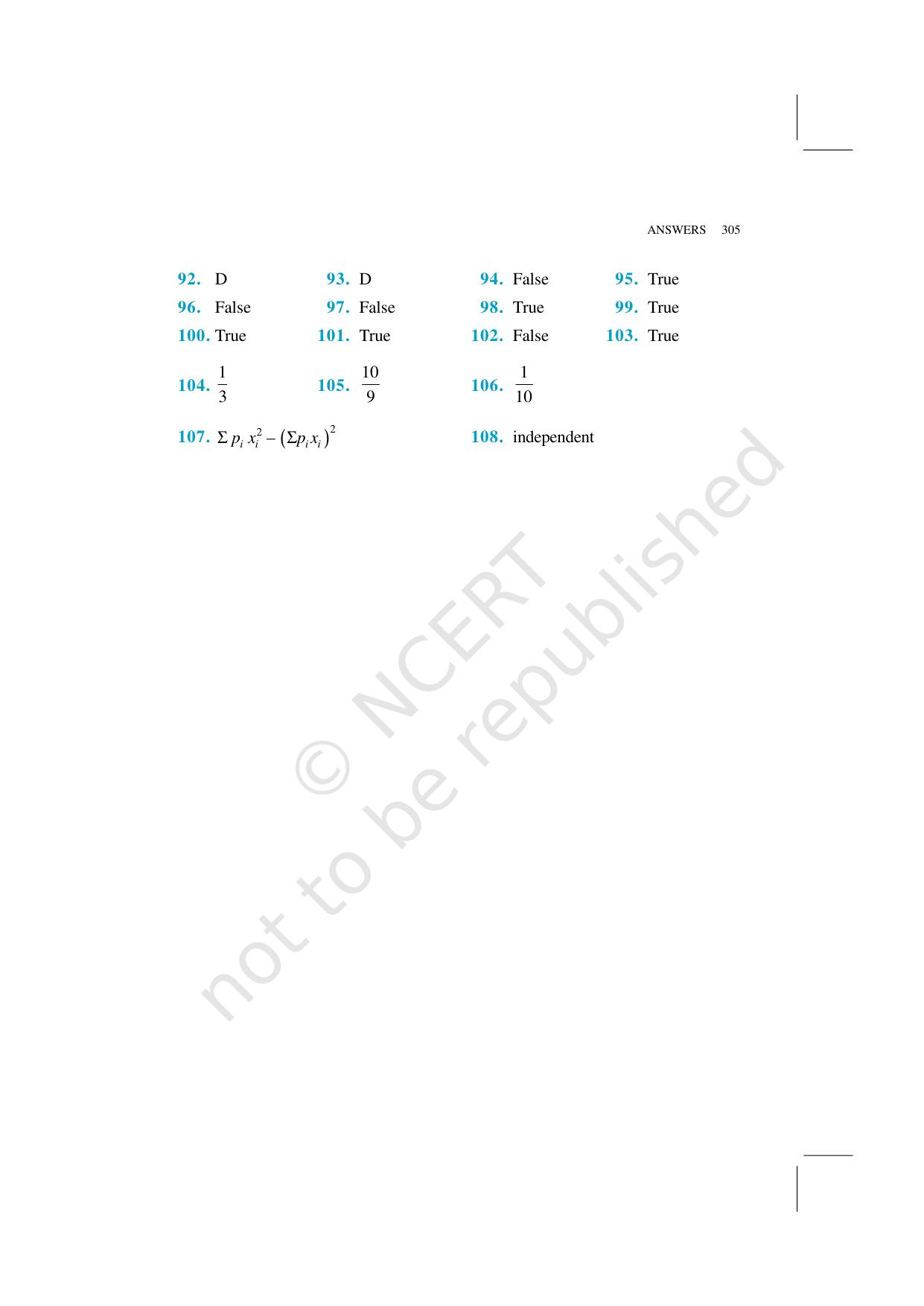 NCERT Exemplar Class 12: Mathematics  - Answers - Page 19