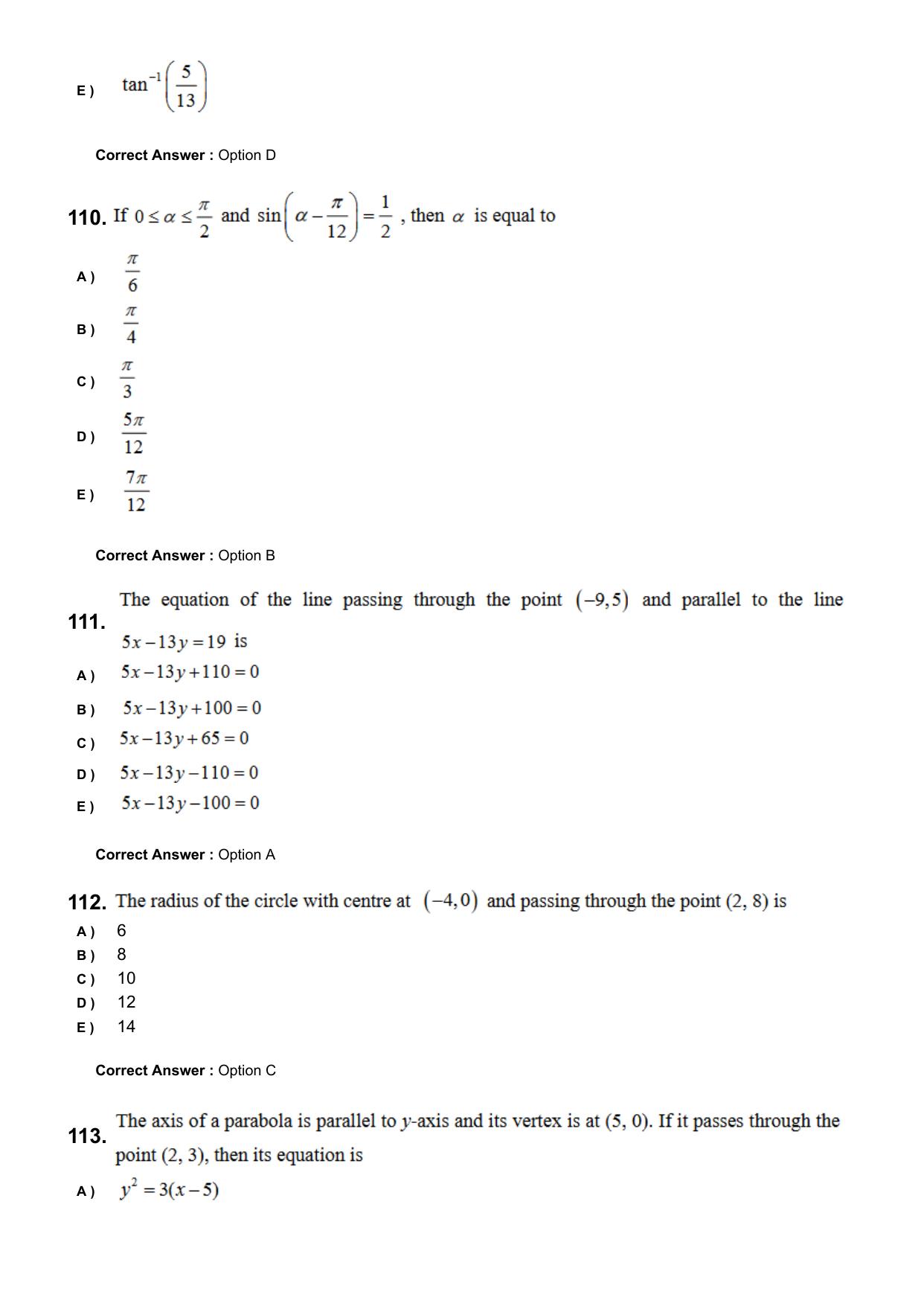 KEAM 2024 June 6 Question Paper with Answer Key - Page 27
