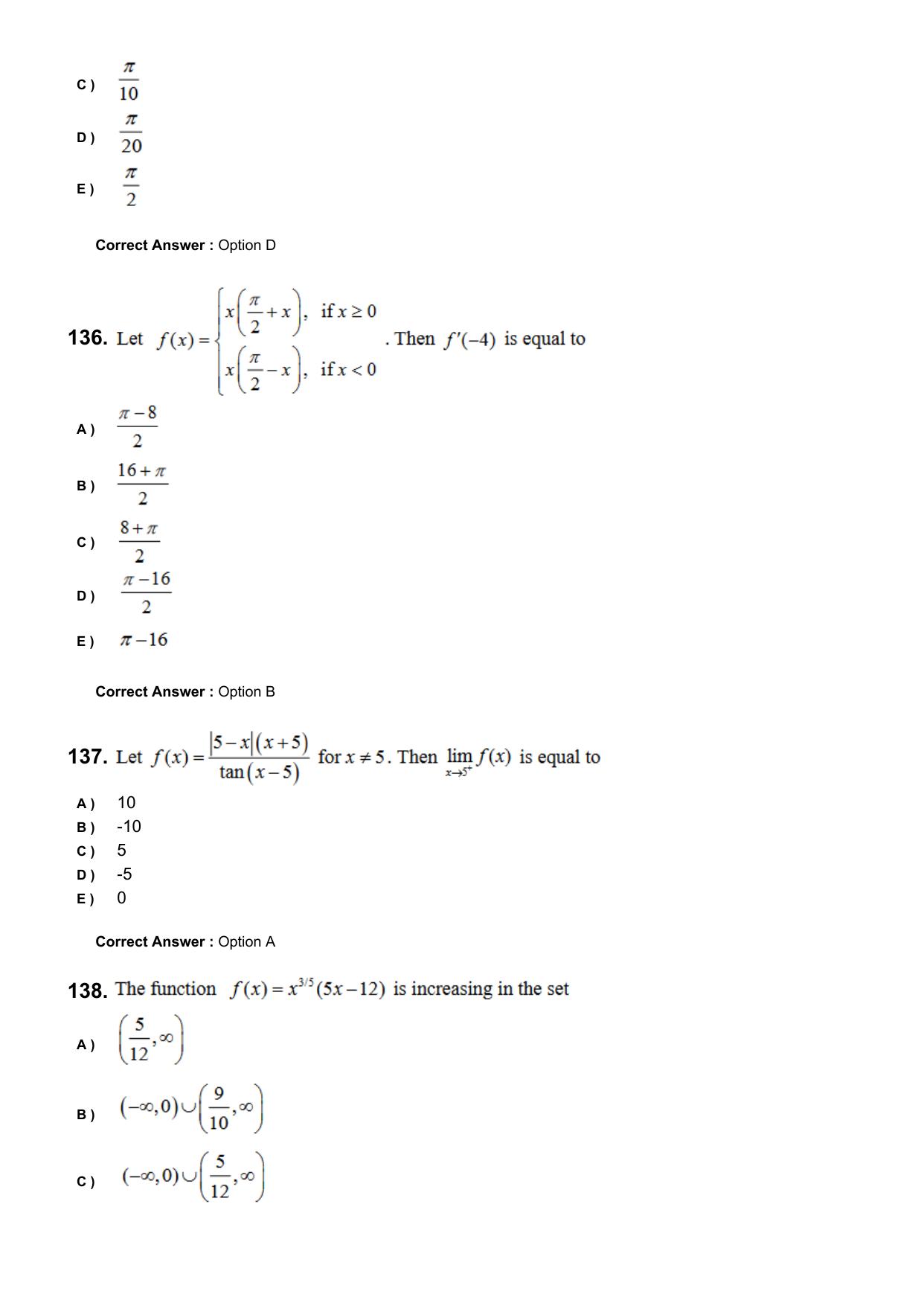 KEAM 2024 June 6 Question Paper with Answer Key - Page 34