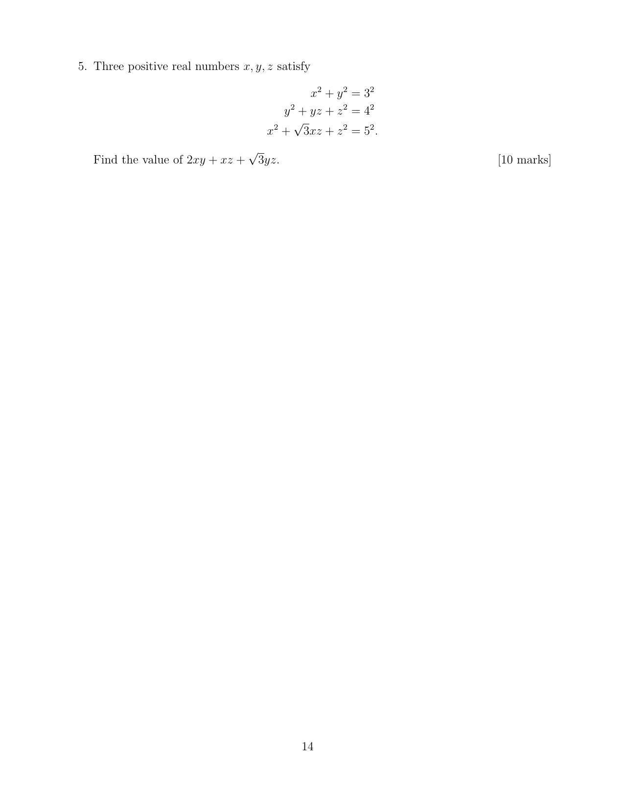 CMI Entrance Exam 2019 Question Paper B.Sc (Hons.) Mathematics and Computer Science - Page 16