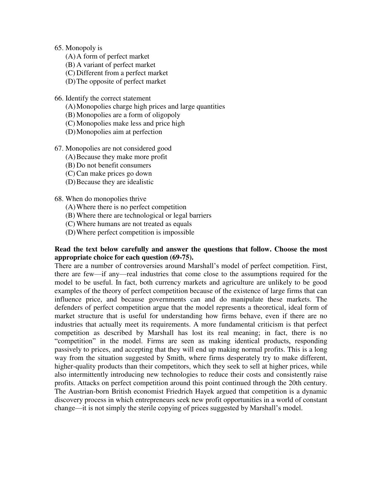 OJEE 2015 MBA Question Paper - Page 11