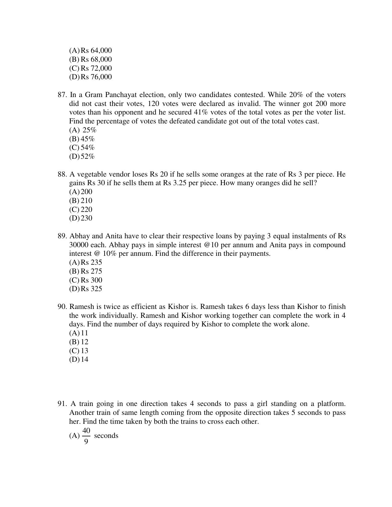 OJEE 2015 MBA Question Paper - Page 15
