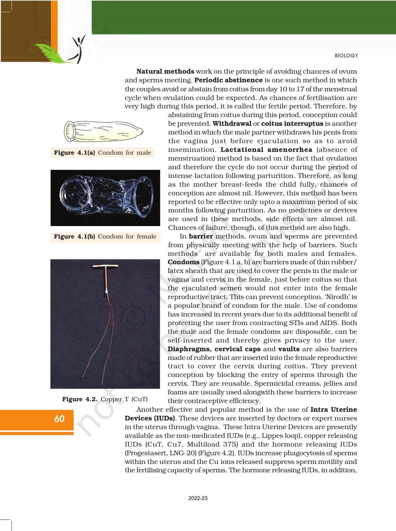 NCERT Book for Class 12 Biology Chapter 4 Reproductive Health - Page 4