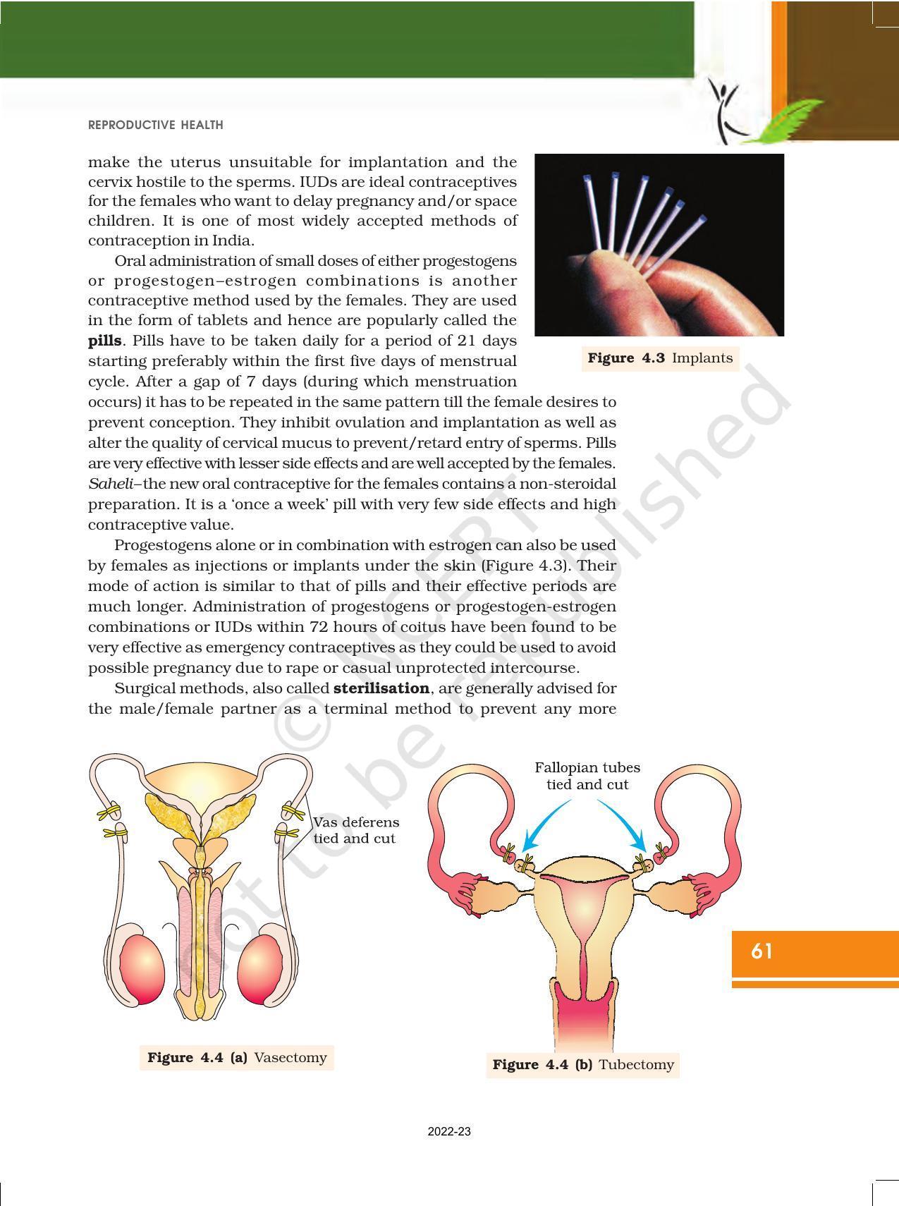 NCERT Book for Class 12 Biology Chapter 4 Reproductive Health - Page 5
