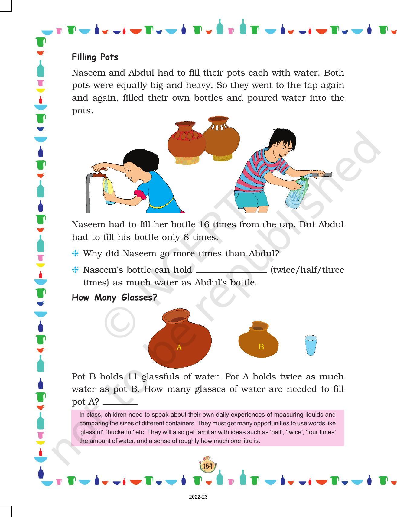 NCERT Book for Class 3 Maths Chapter 11-Jugs and Mugs - Page 4