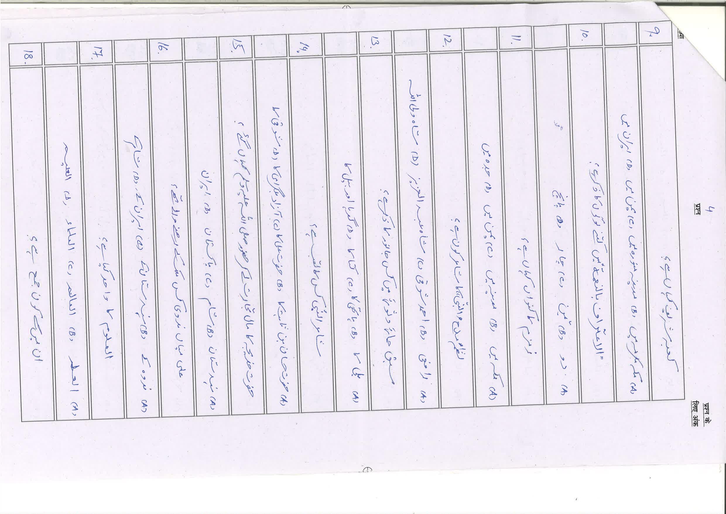 Bihar Board (BSEB) Class X: 107- SIL-ARABIC 2025 Model Question Paper - Page 4