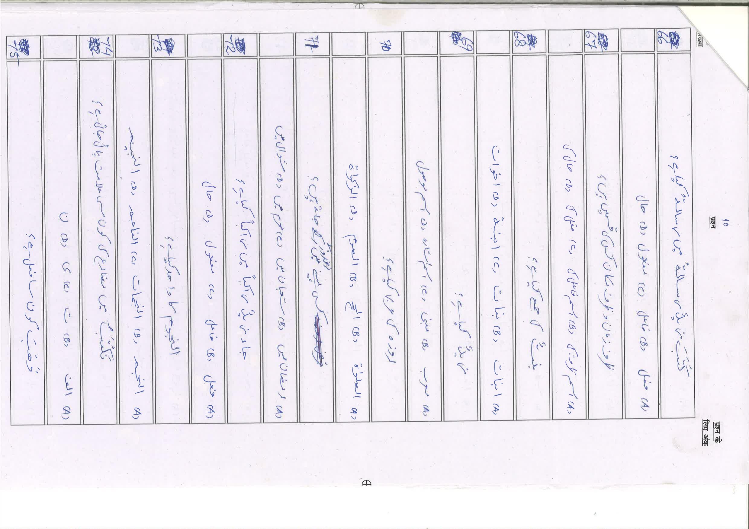 Bihar Board (BSEB) Class X: 107- SIL-ARABIC 2025 Model Question Paper - Page 10