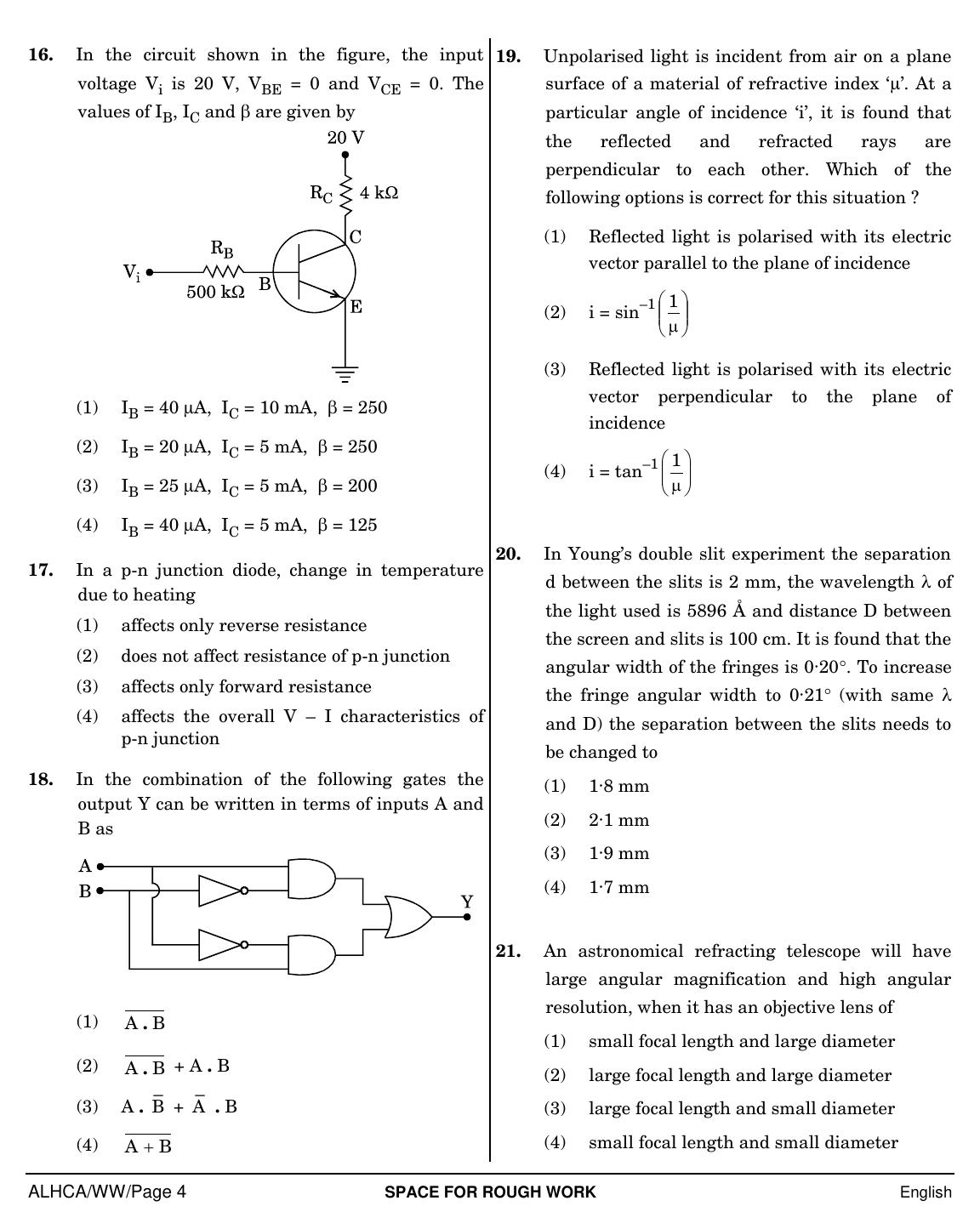 NEET English WW 2019 Question Paper - Page 4