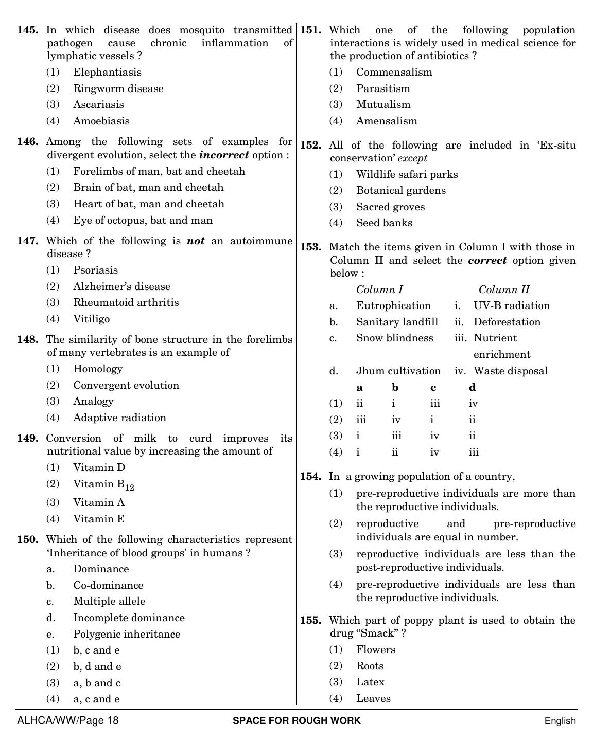 NEET English WW 2019 Question Paper - Page 18