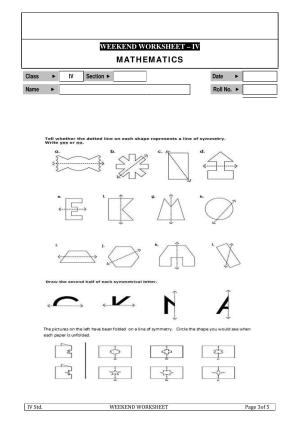 Worksheet for Class 4 Maths Assignment 88