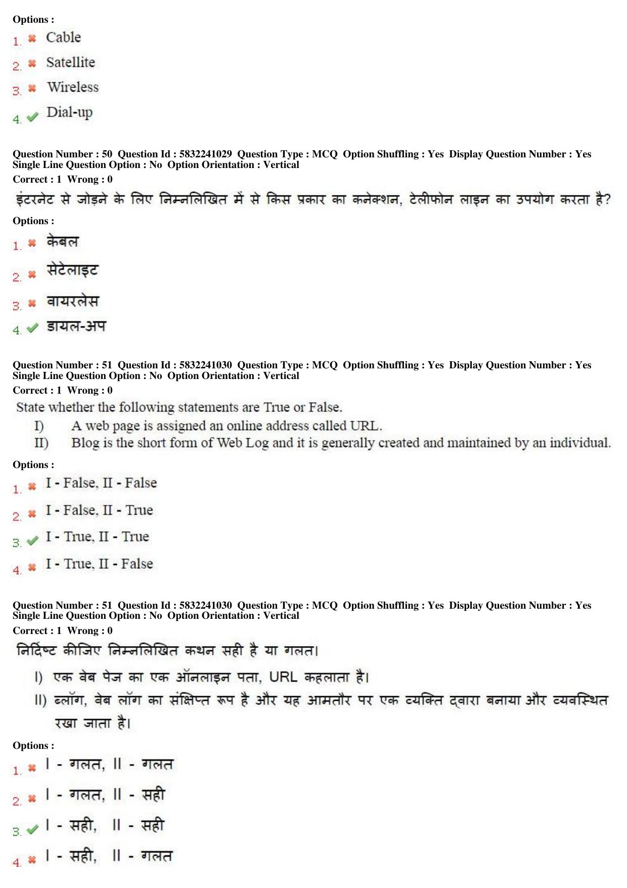 MP CPCT 2nd April 2017 CPCT Question Paper Shift 1 - Page 28