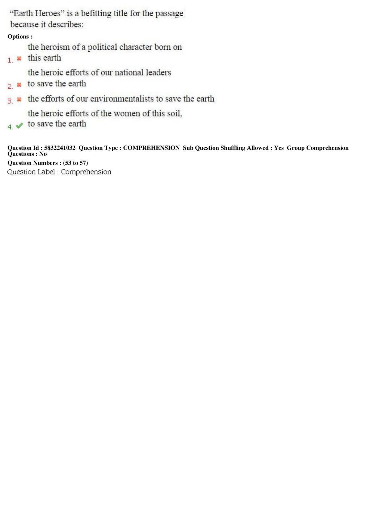 MP CPCT 2nd April 2017 CPCT Question Paper Shift 1 - Page 32