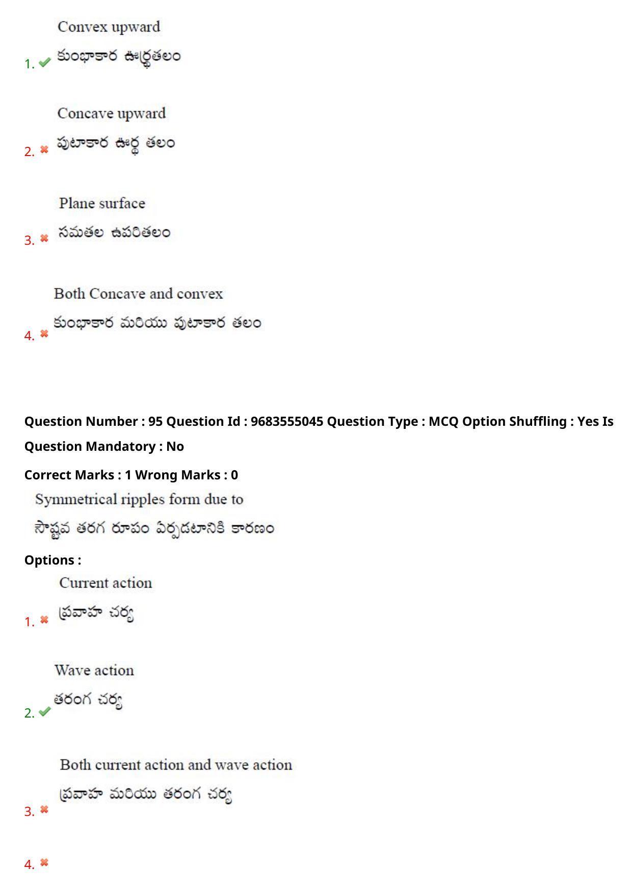 TS CPGET 2021 M.Sc. Geology (Shift 1) Question Paper with Answer Key - Page 69