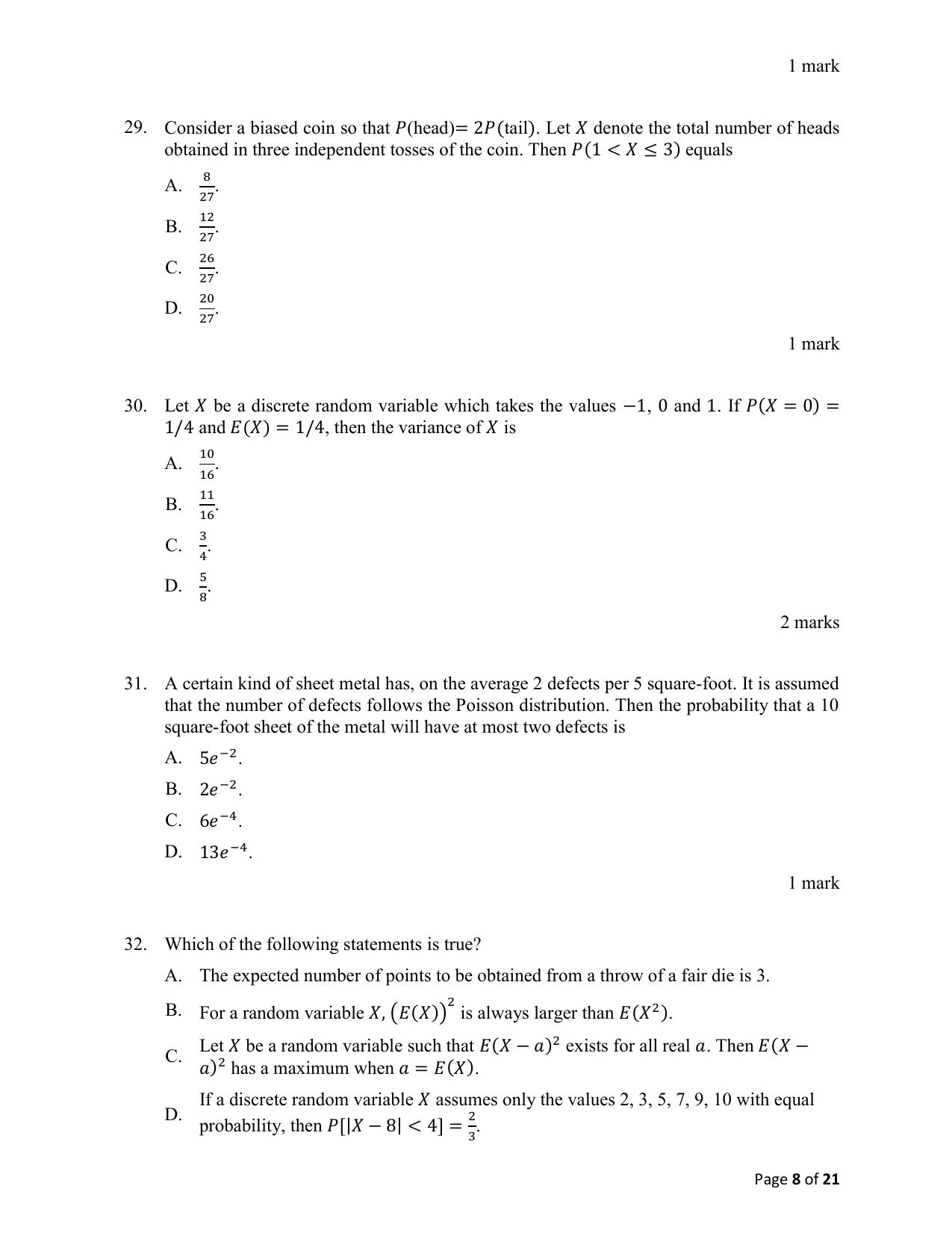 ACET March 2021 Question Papers - Page 8