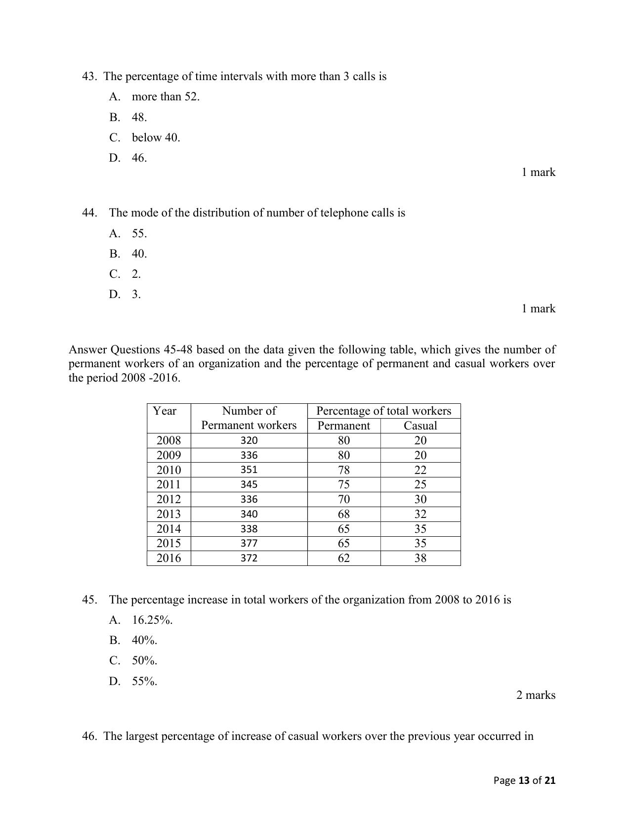 ACET March 2021 Question Papers - Page 13