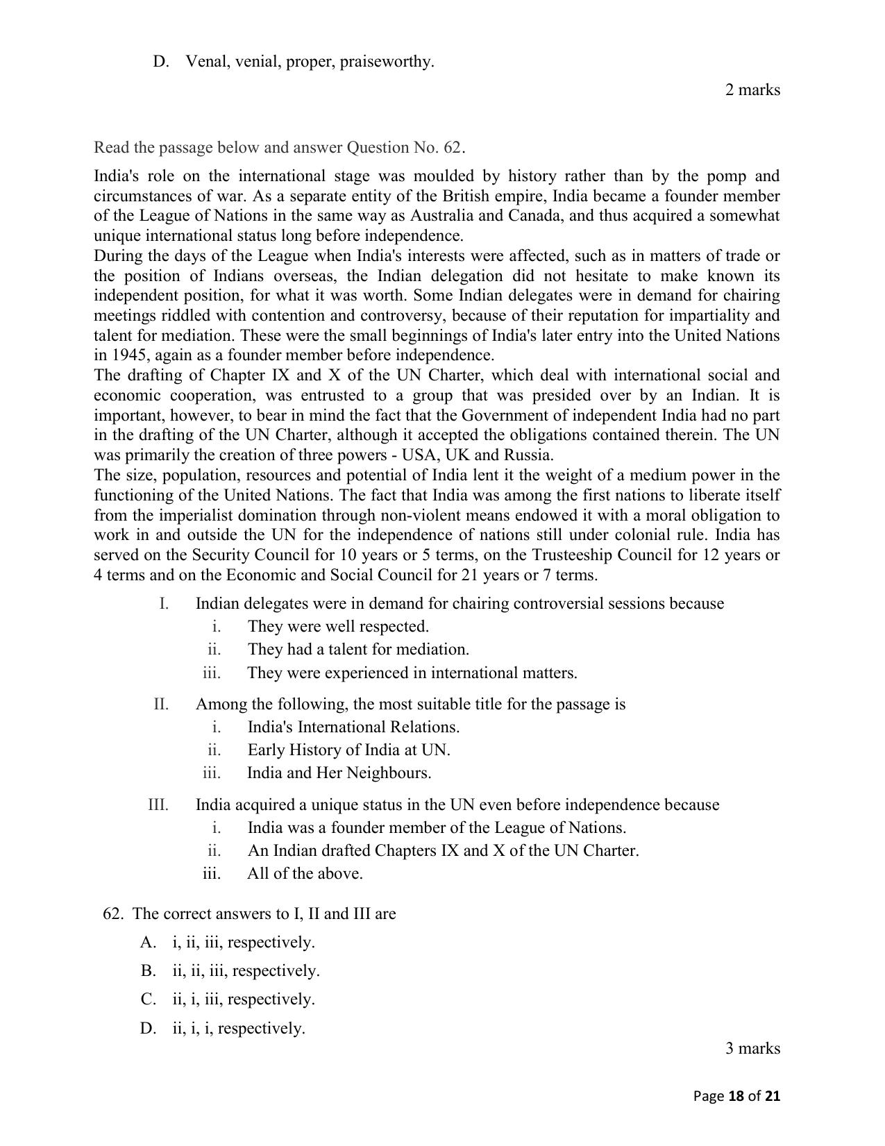 ACET March 2021 Question Papers - Page 18