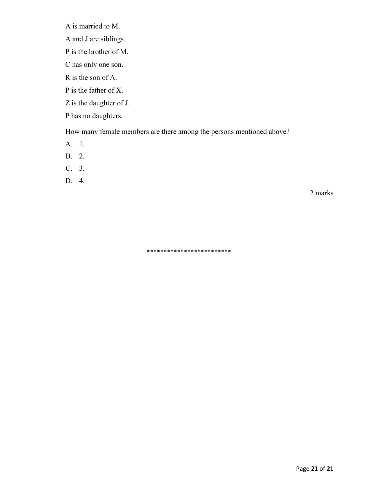 ACET March 2021 Question Papers - Page 21