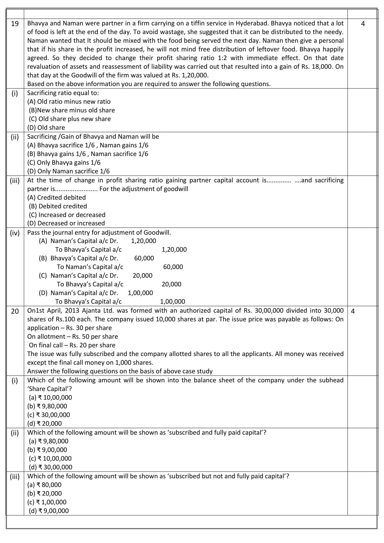 Edudel Class 12 Accountancy Sample Question Paper - Page 4