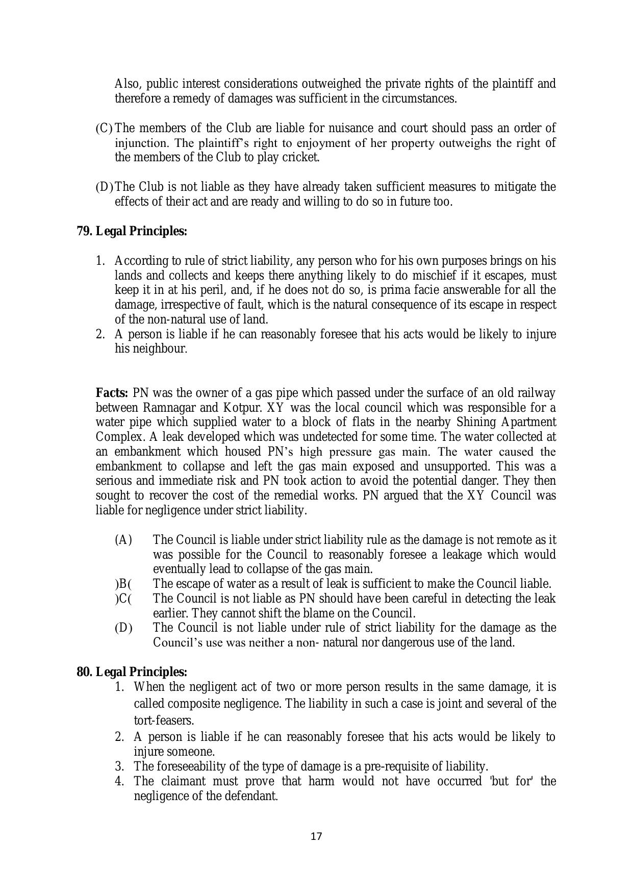 AILET 2020 Question Paper for BA LLB - Page 17
