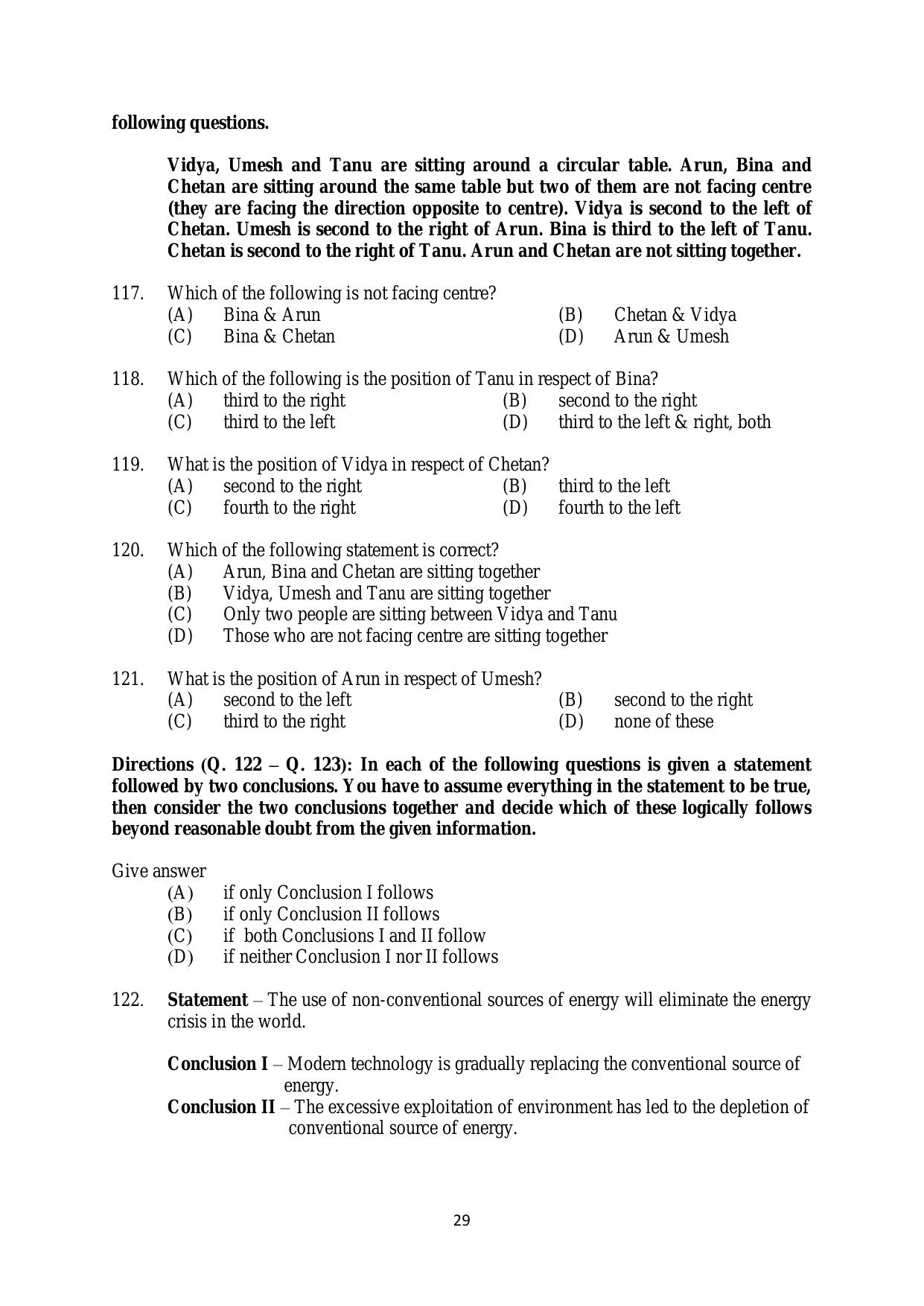AILET 2020 Question Paper for BA LLB - Page 29