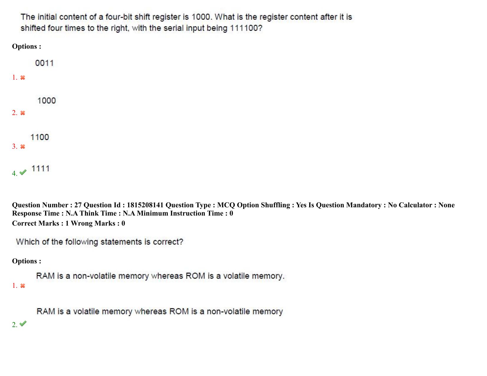TS CPGET 2023 M Sc Electronics (Shift 1) Question Paper with Answer Key - Page 18