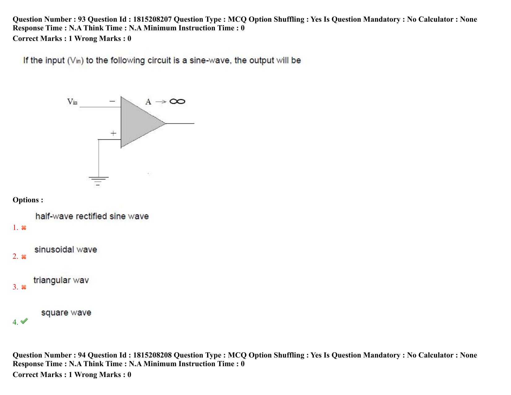 TS CPGET 2023 M Sc Electronics (Shift 1) Question Paper with Answer Key - Page 58