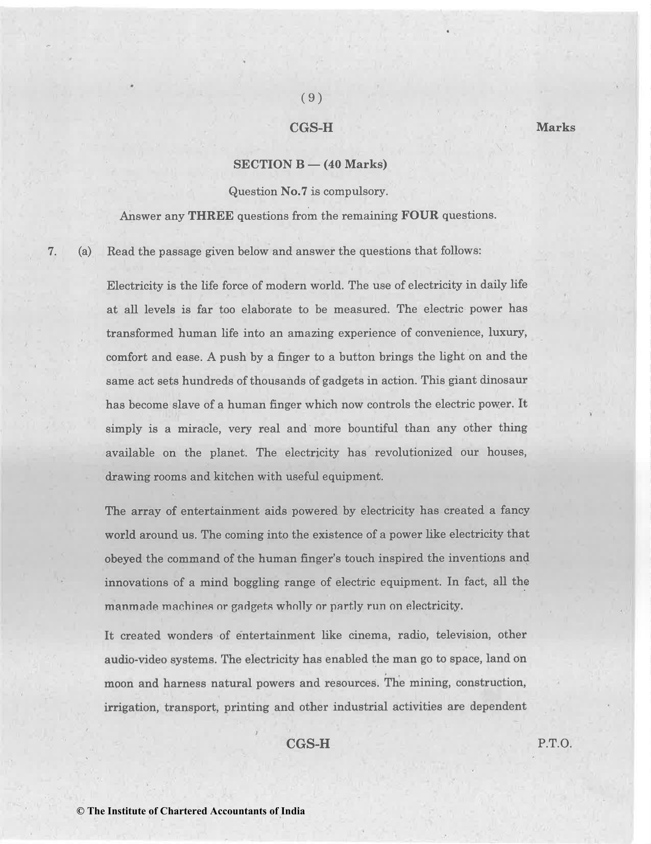 CA Foundation May 2022 Question Paper - Paper 2 (Business Laws and Business Correspondence and Reporting) - Page 9