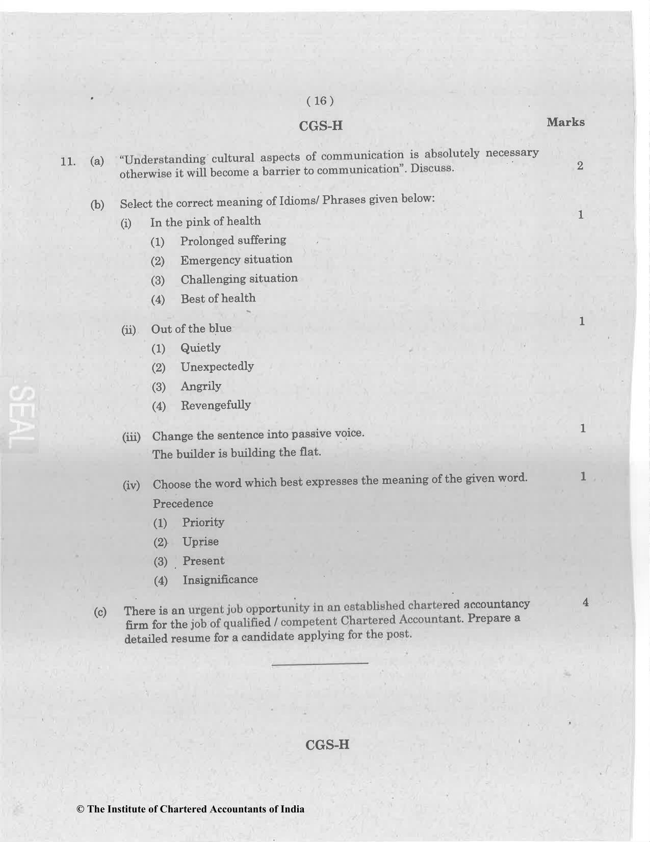 CA Foundation May 2022 Question Paper - Paper 2 (Business Laws and Business Correspondence and Reporting) - Page 16