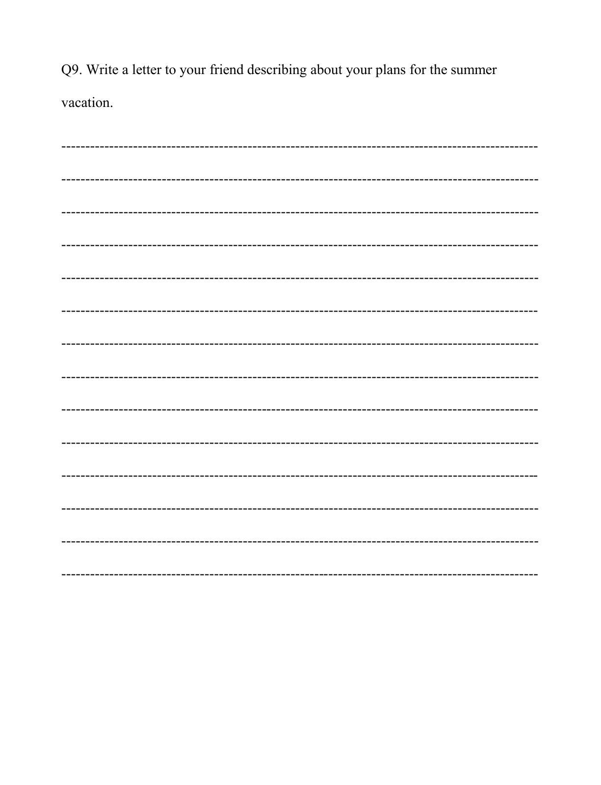 Worksheet for Class 3 English Assignment 22 - Page 4
